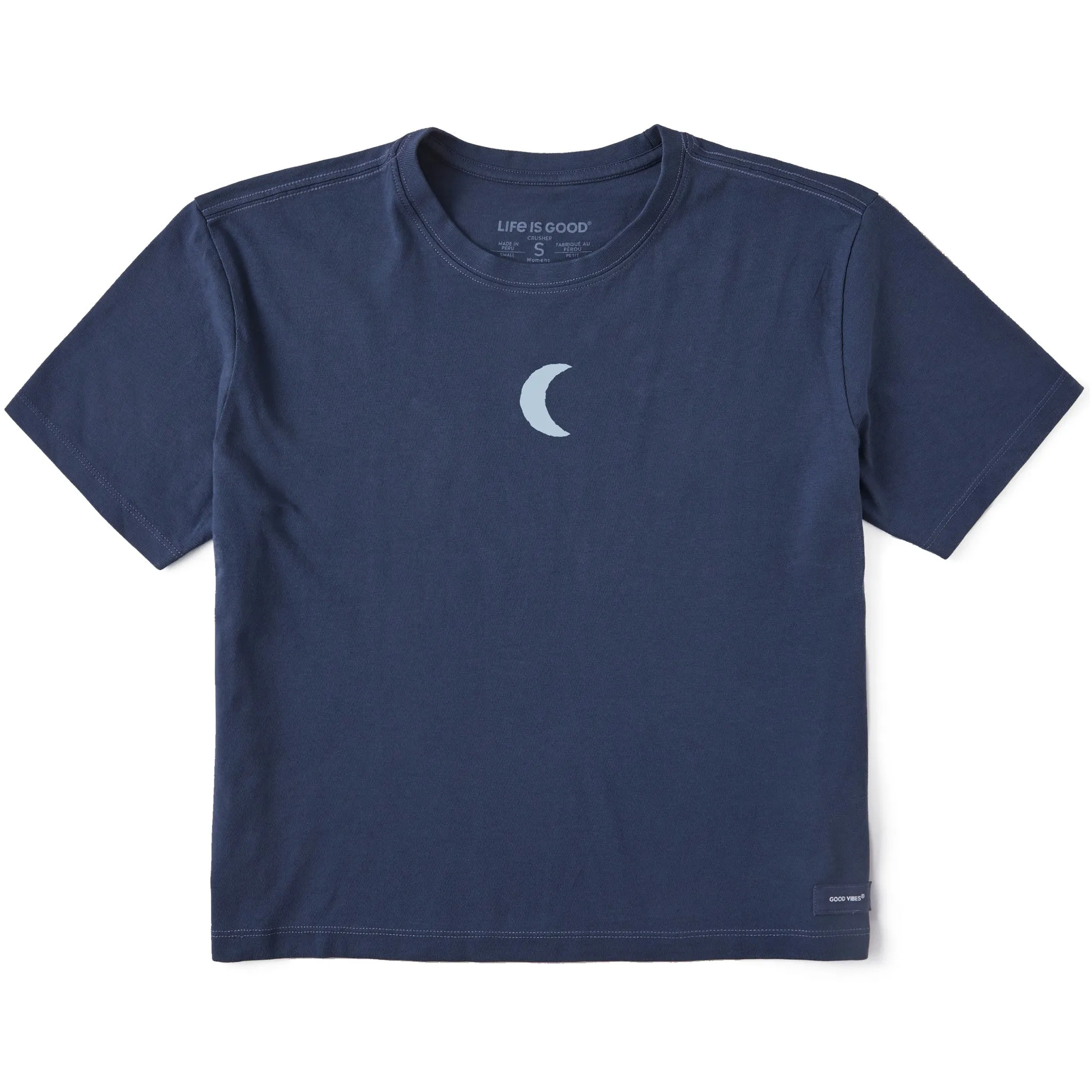 Women's Bert's Crescent Short Sleeve Crusher Boxy Tee Life is Good