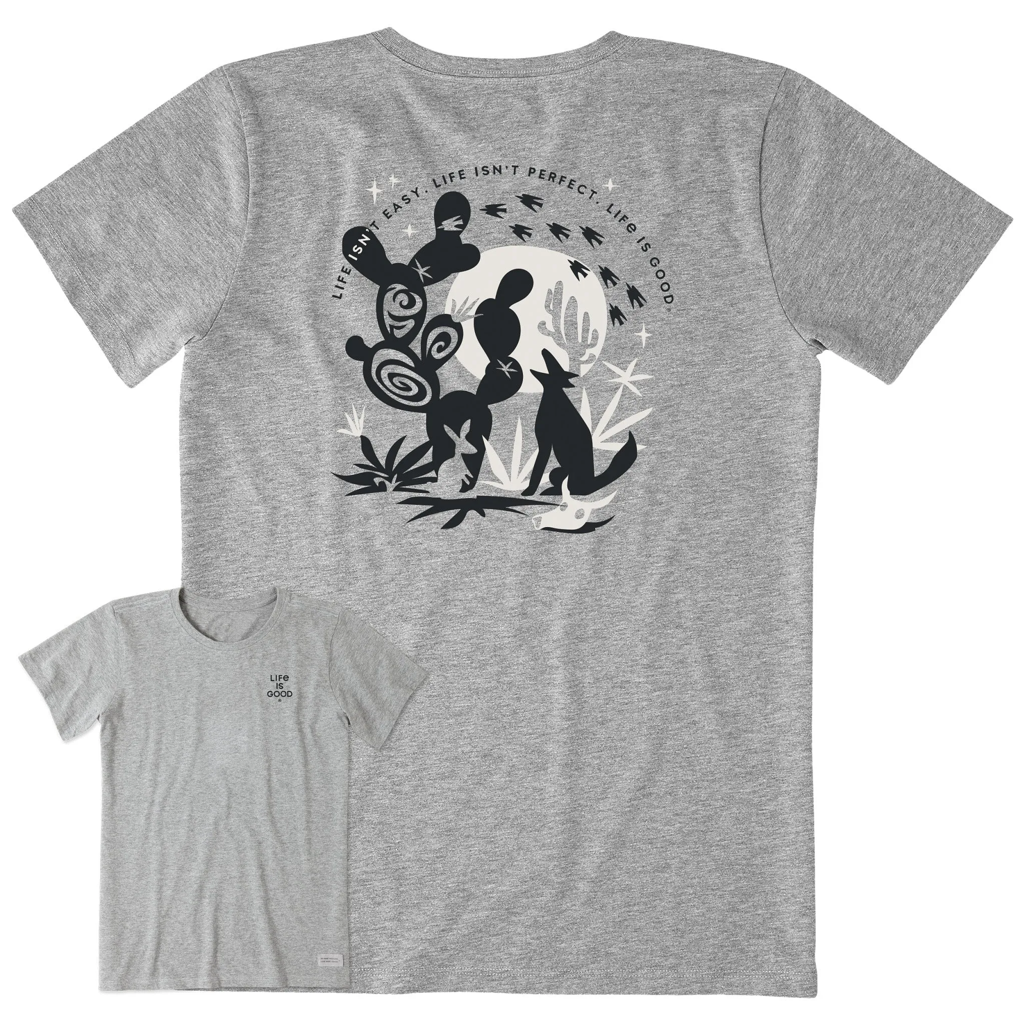 Women's Bert's Desert Medley Short Sleeve Crusher Tee Life is Good