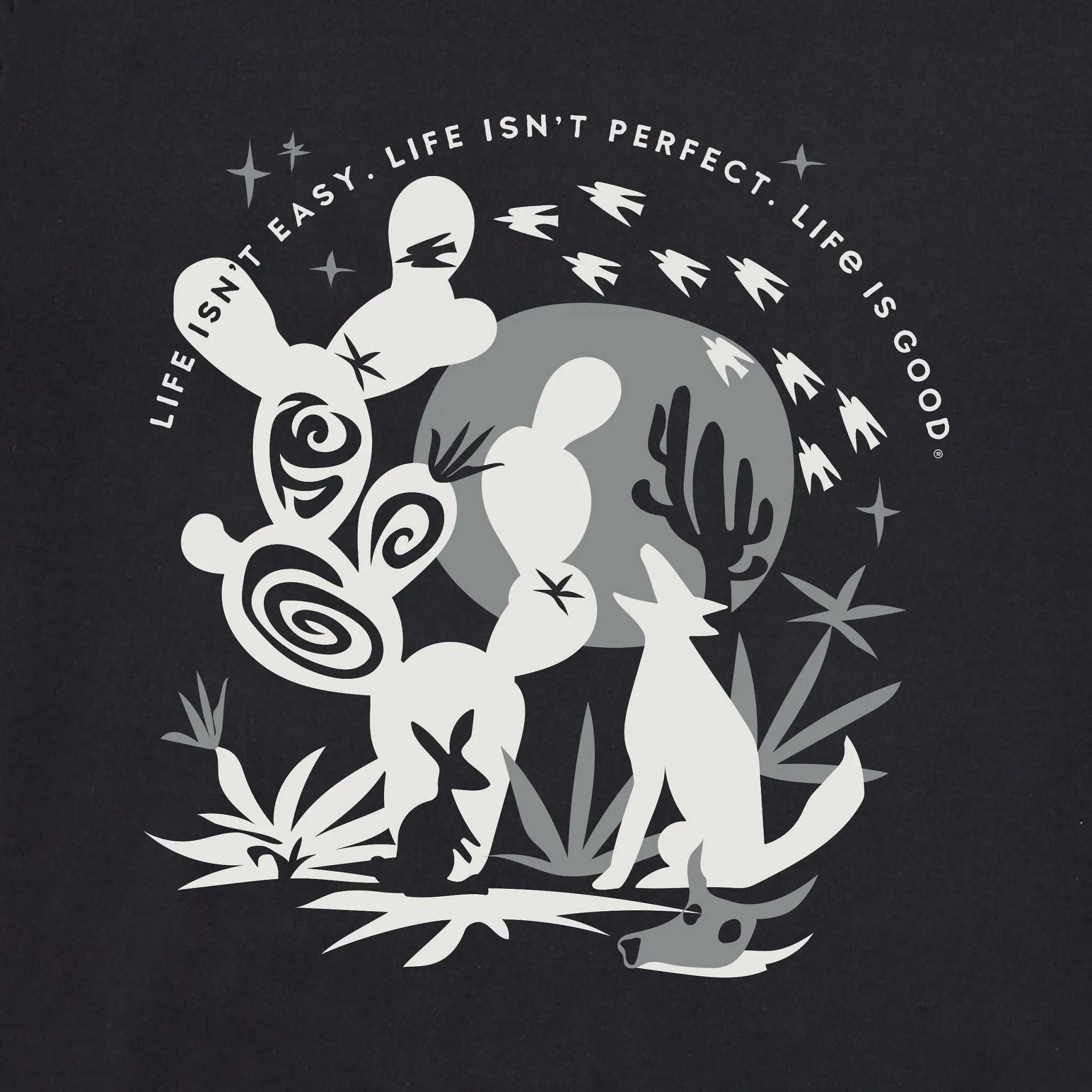 Women's Bert's Desert Medley Short Sleeve Crusher Tee Life is Good