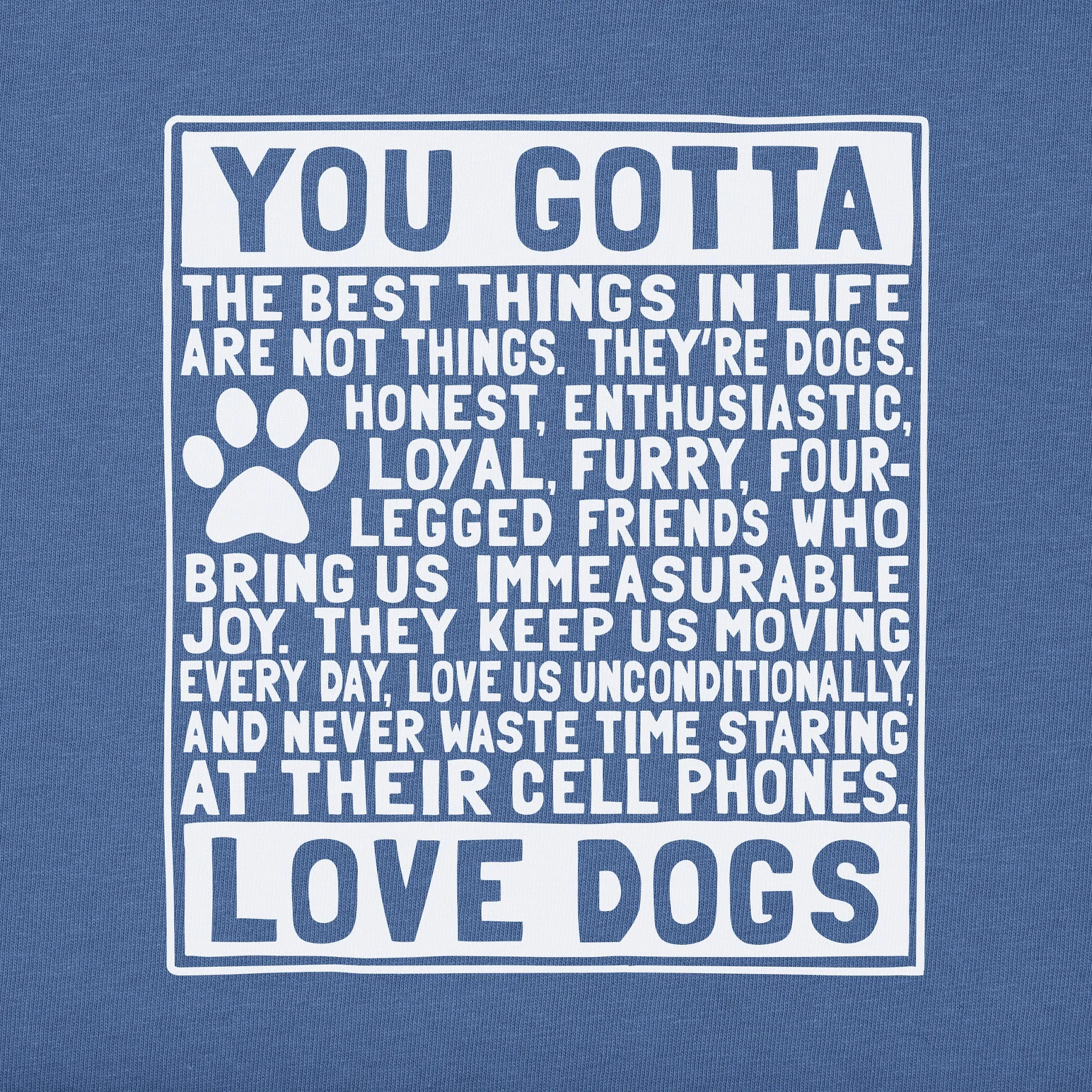 Women's Berts Dog Manifesto Short Sleeve Crusher Tee Life is Good