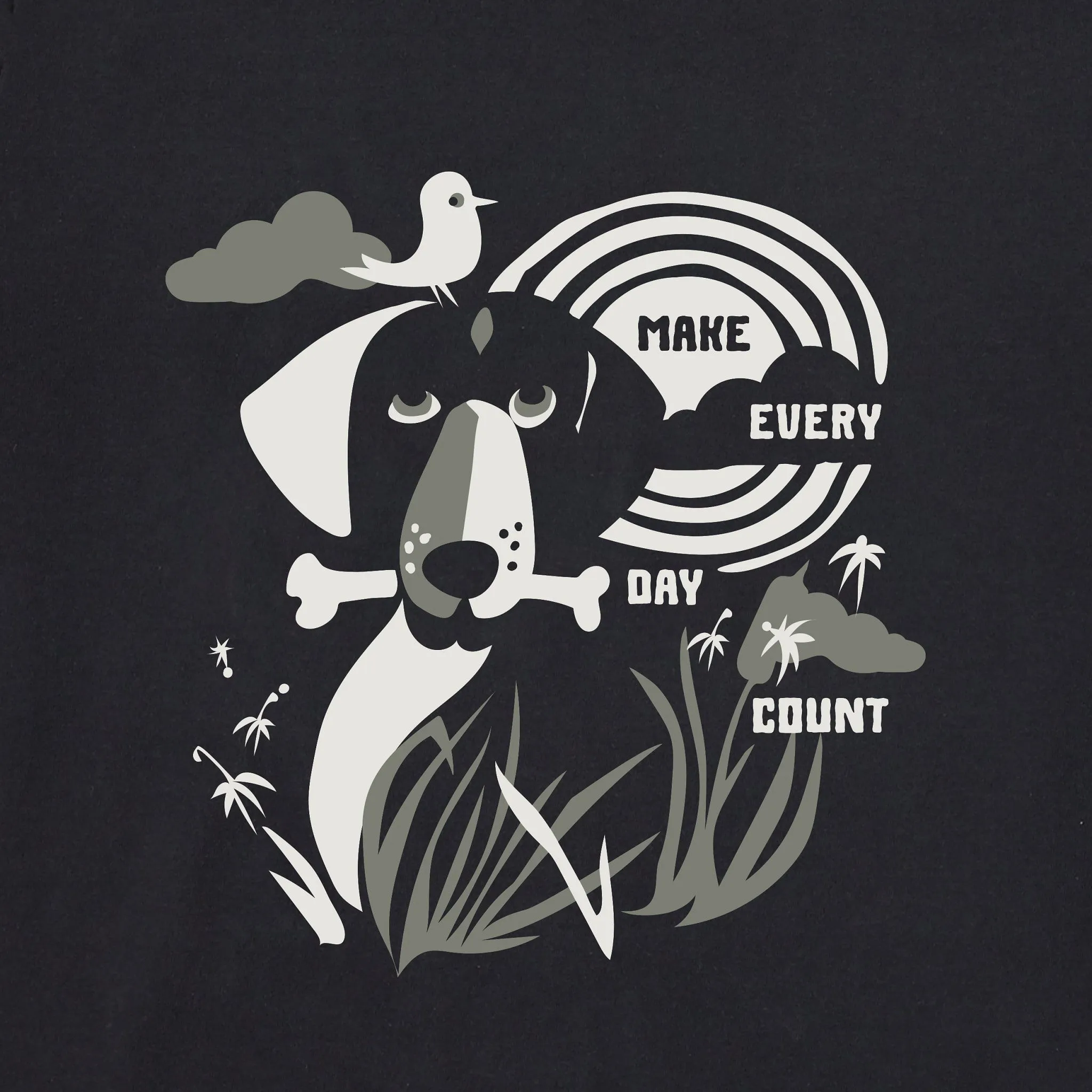 Women's Bert's Dog Medley Short Sleeve Crusher Tee Life is Good