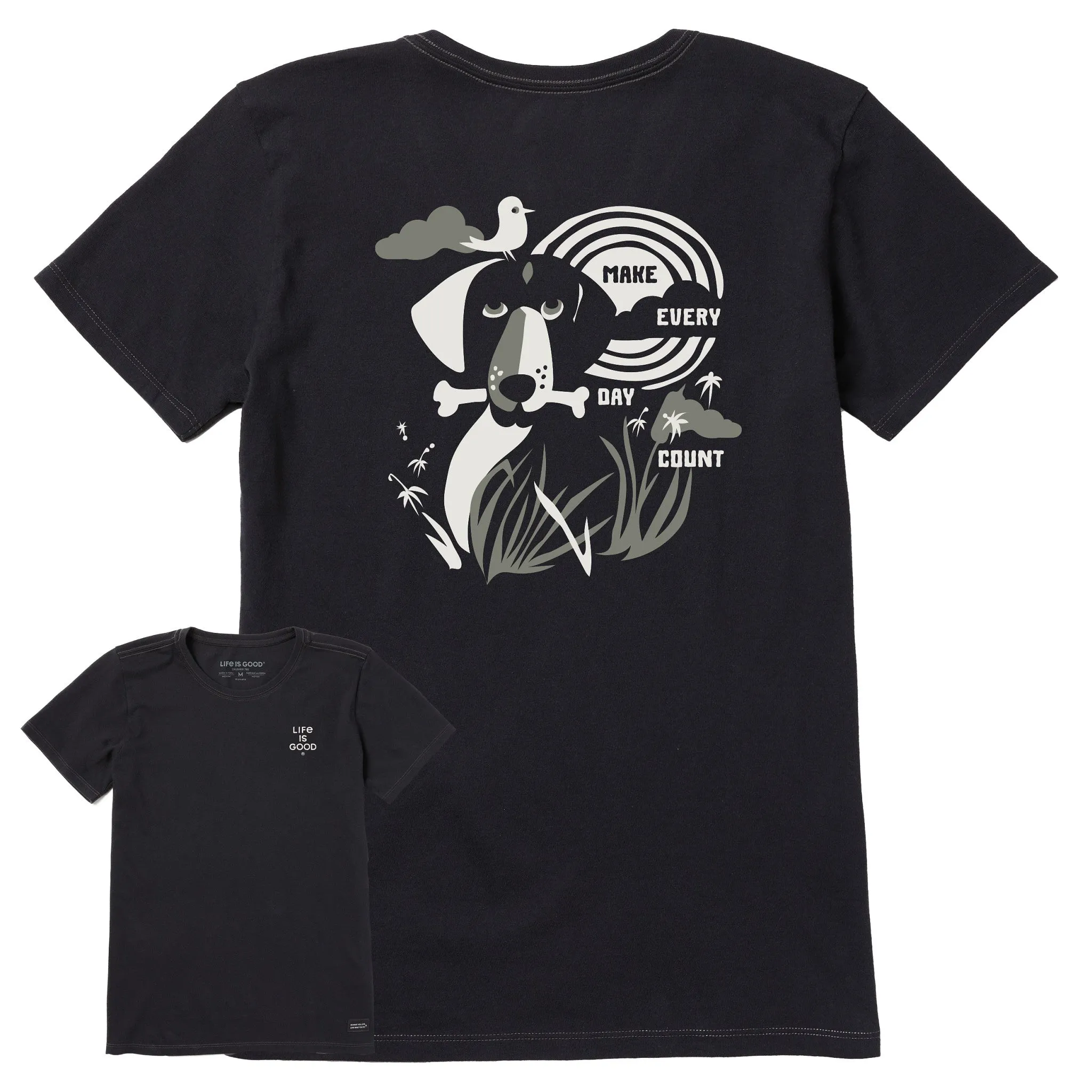 Women's Bert's Dog Medley Short Sleeve Crusher Tee Life is Good