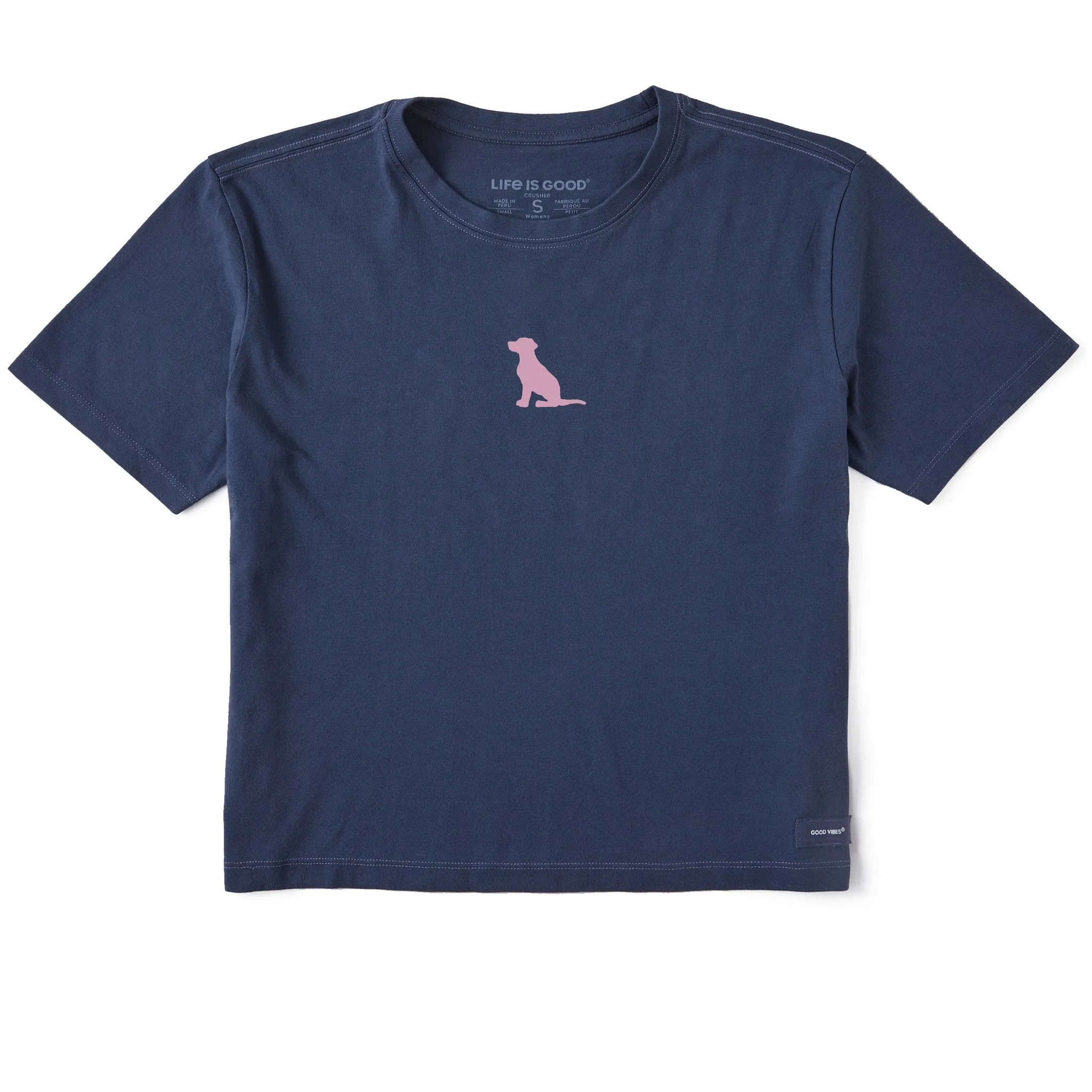 Women's Bert's Dog Short Sleeve Crusher Boxy Tee Life is Good