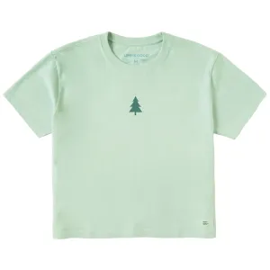 Women's Bert's Evergreen Short Sleeve Crusher Boxy Tee Life is Good