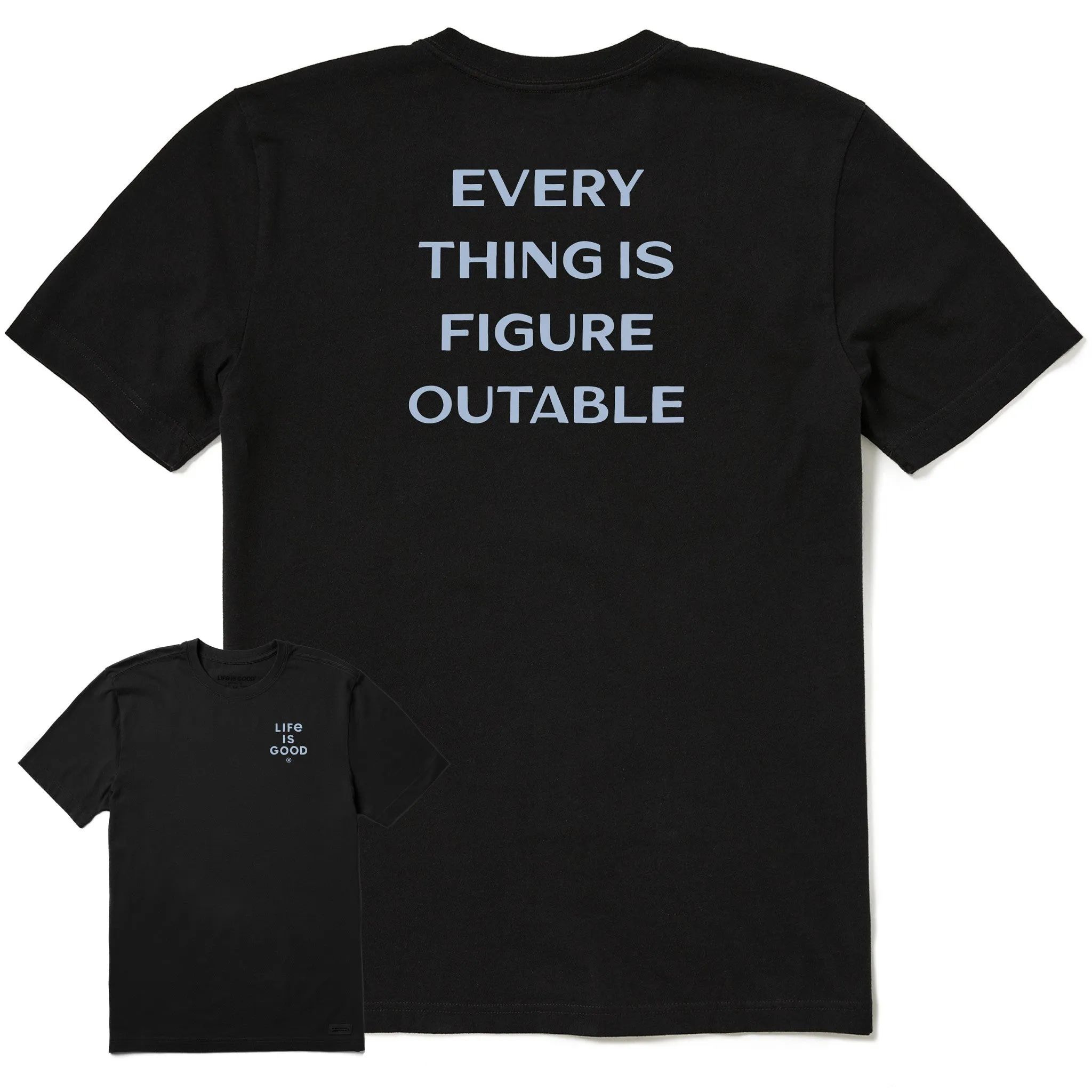 Women's Bert's Figureoutable Short Sleeve Crusher Tee Life is Good