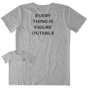 Women's Bert's Figureoutable Short Sleeve Crusher Tee Life is Good