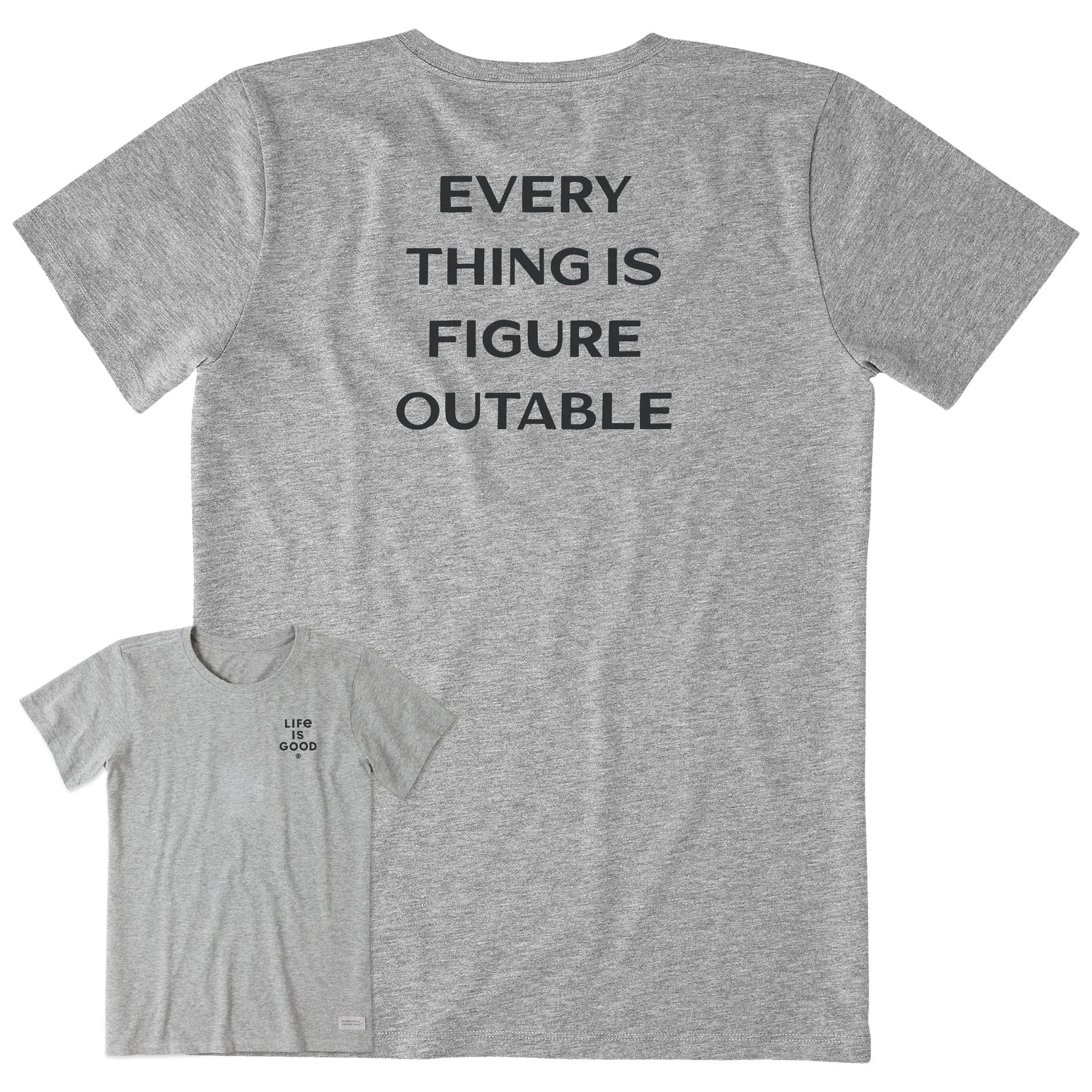 Women's Bert's Figureoutable Short Sleeve Crusher Tee Life is Good