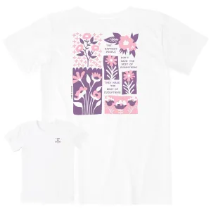 Women's Bert's Flower Medley Short Sleeve Crusher Tee Life is Good