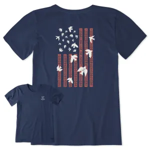 Women's Bert's Freedom Medley Short Sleeve Crusher Tee Life is Good
