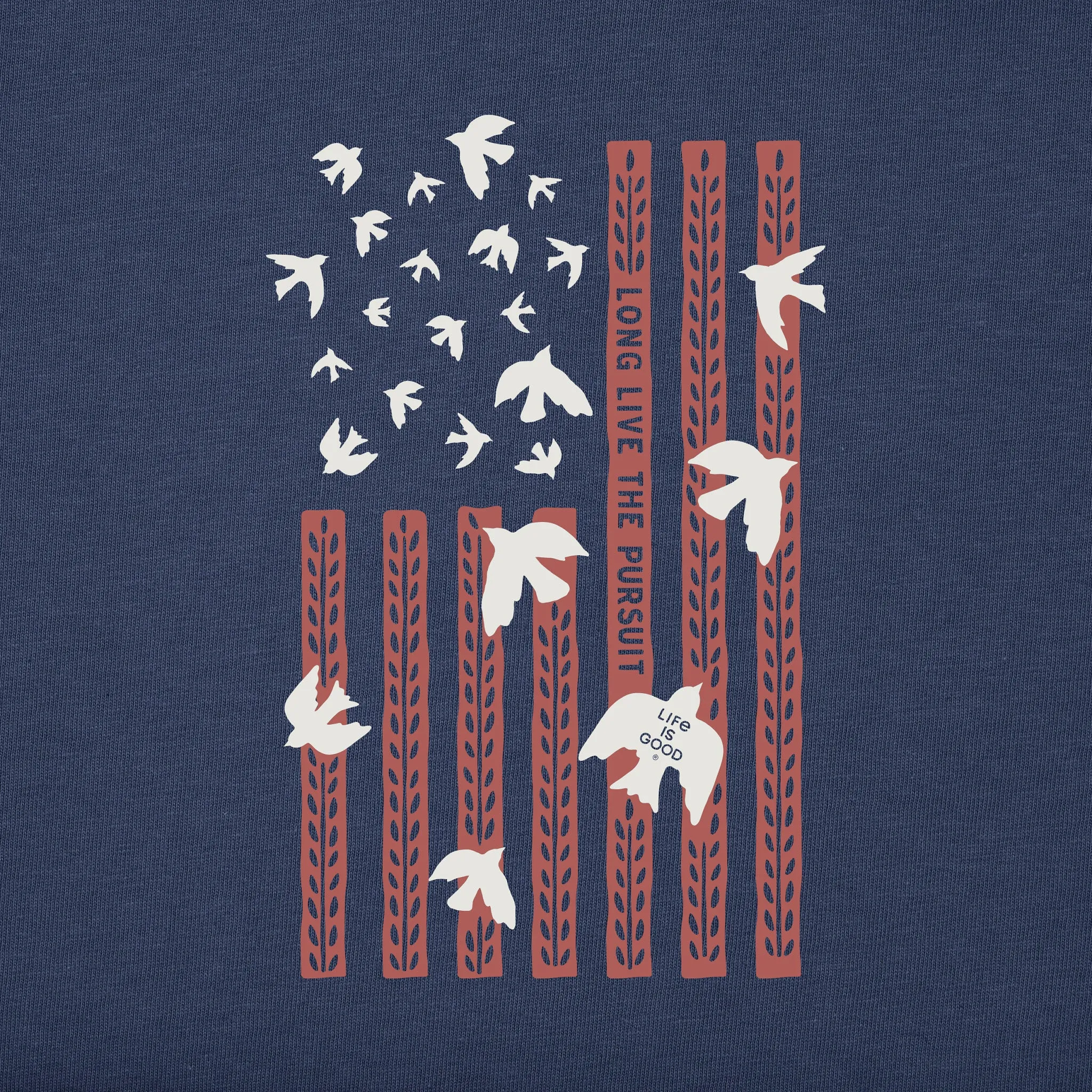 Women's Bert's Freedom Medley Short Sleeve Crusher Tee Life is Good