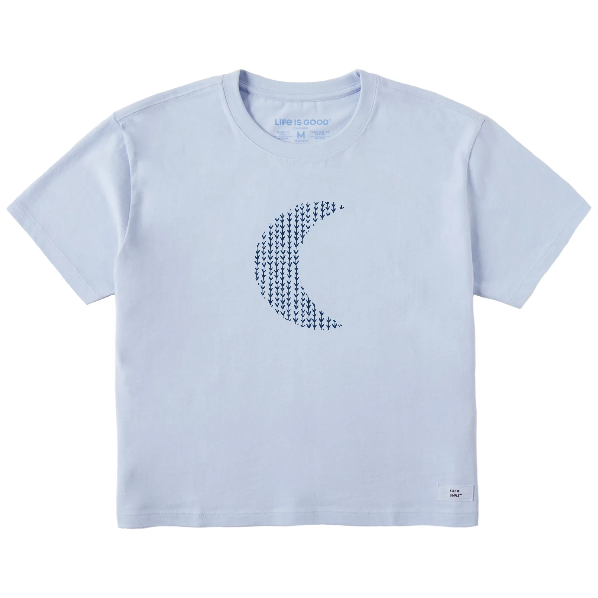 Women's Bert's Garden Crescent Short Sleeve Crusher Boxy Tee Life is Good