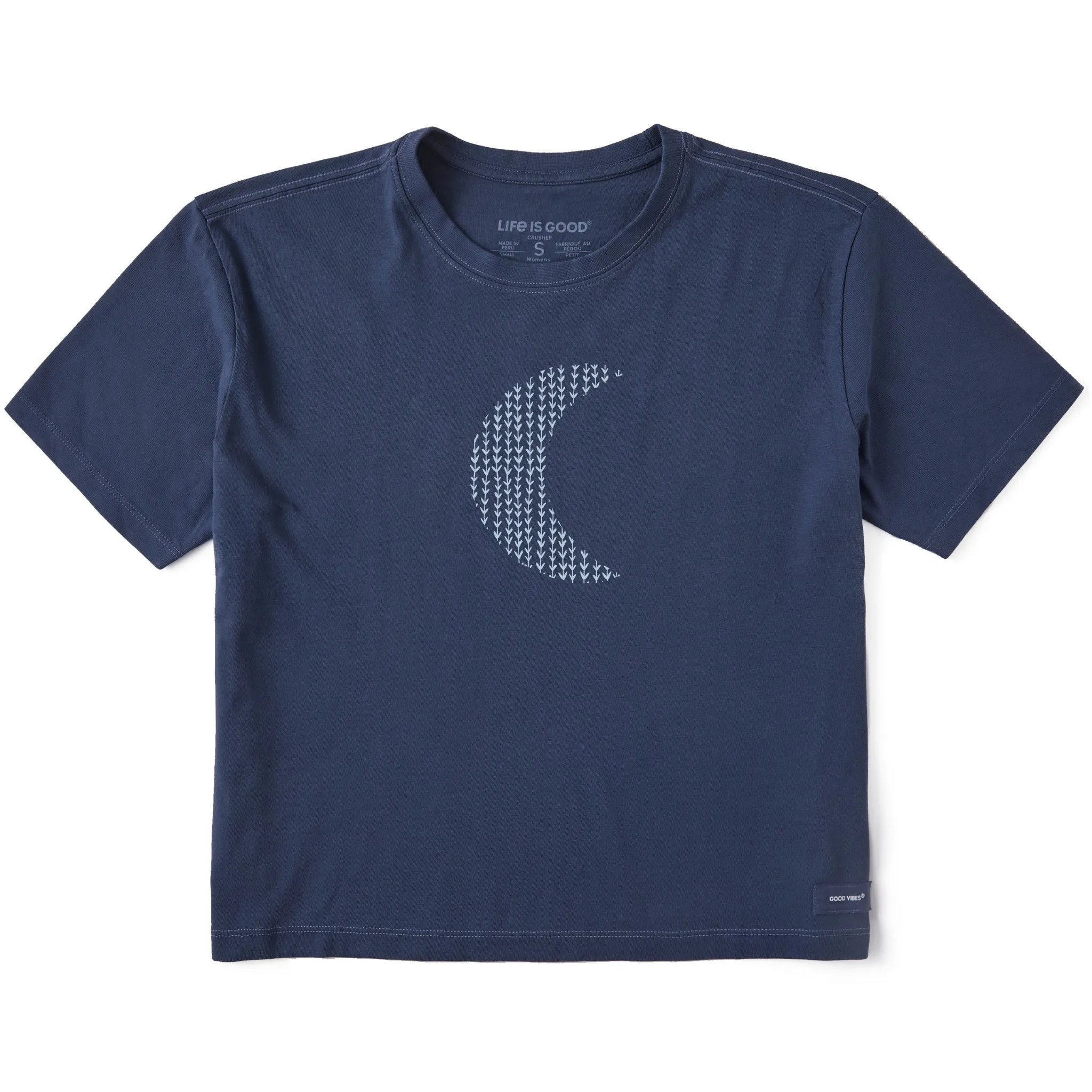 Women's Bert's Garden Crescent Short Sleeve Crusher Boxy Tee Life is Good