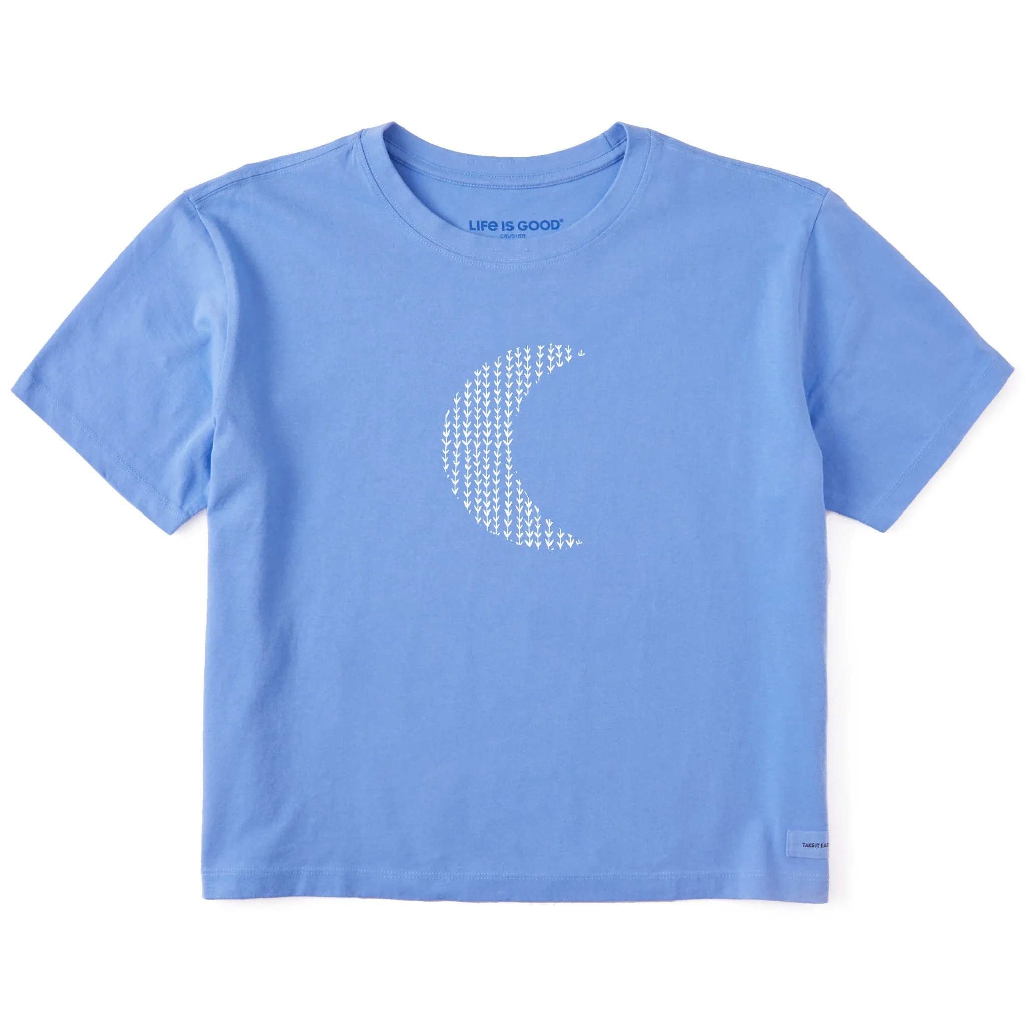 Women's Bert's Garden Crescent Short Sleeve Crusher Boxy Tee Life is Good
