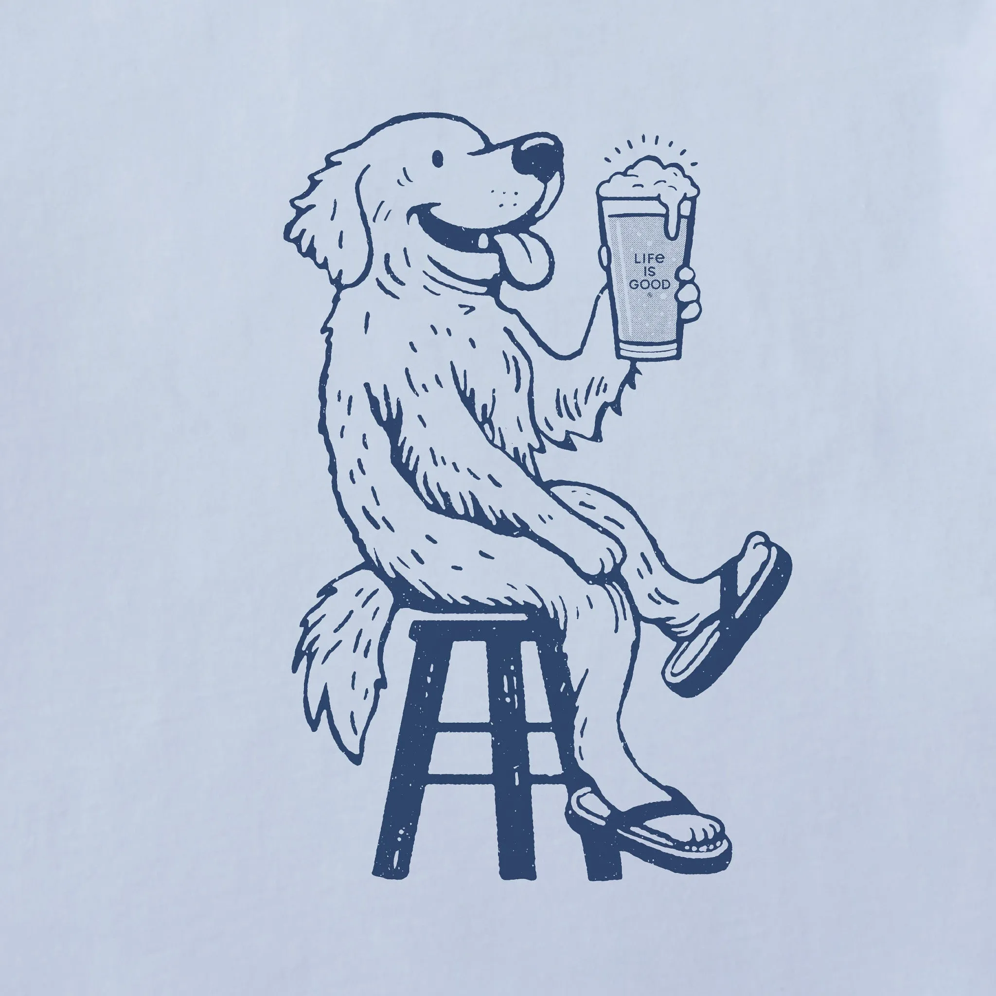 Women's Bert's Golden with Pilsner Short Sleeve Crusher Boxy Tee Life is Good