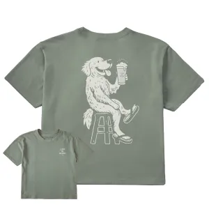 Women's Bert's Golden with Pilsner Short Sleeve Crusher Boxy Tee Life is Good