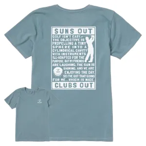 Women's Berts Golf Manifesto Short Sleeve Crusher Tee Life is Good