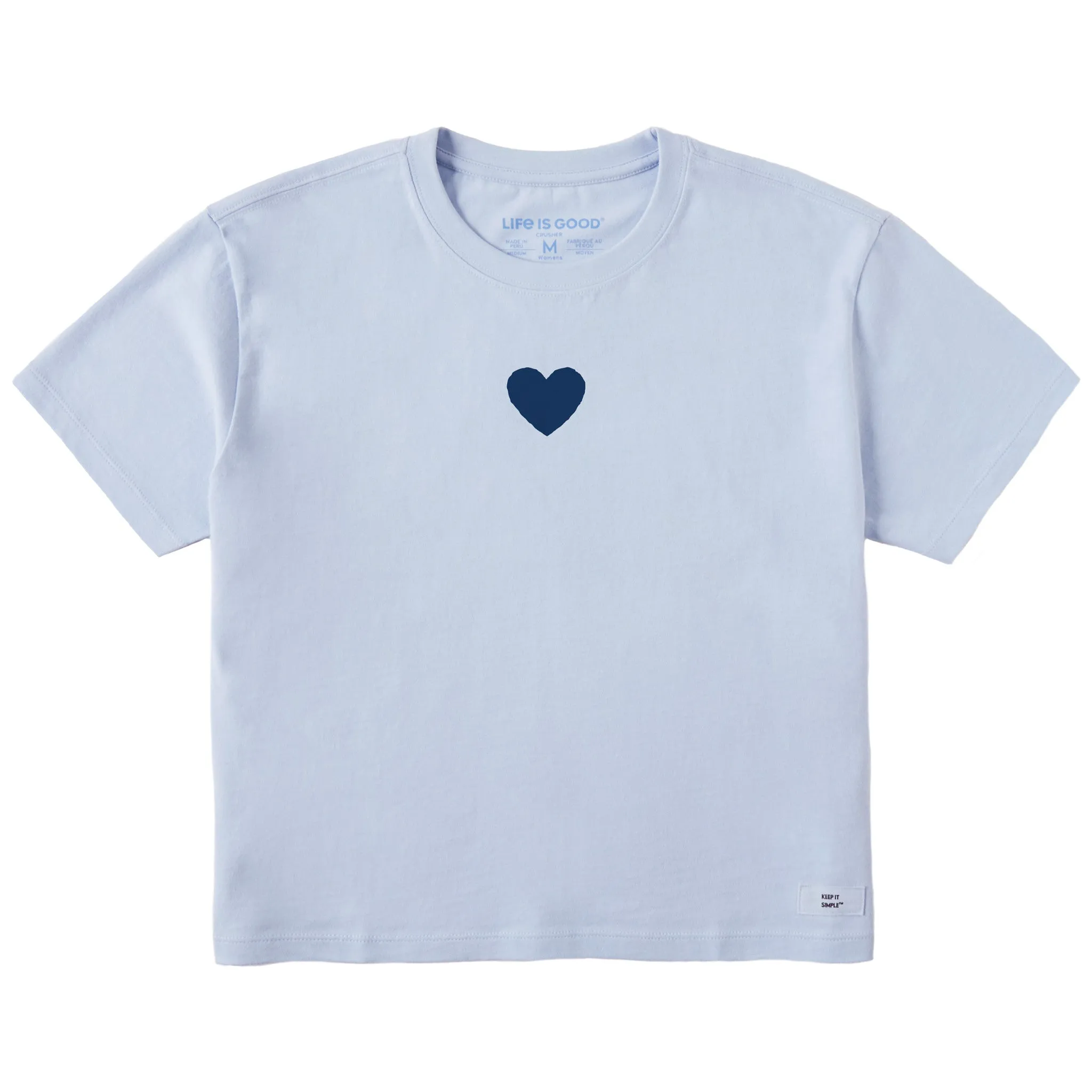 Women's Bert's Heart Short Sleeve Crusher Boxy Tee Life is Good