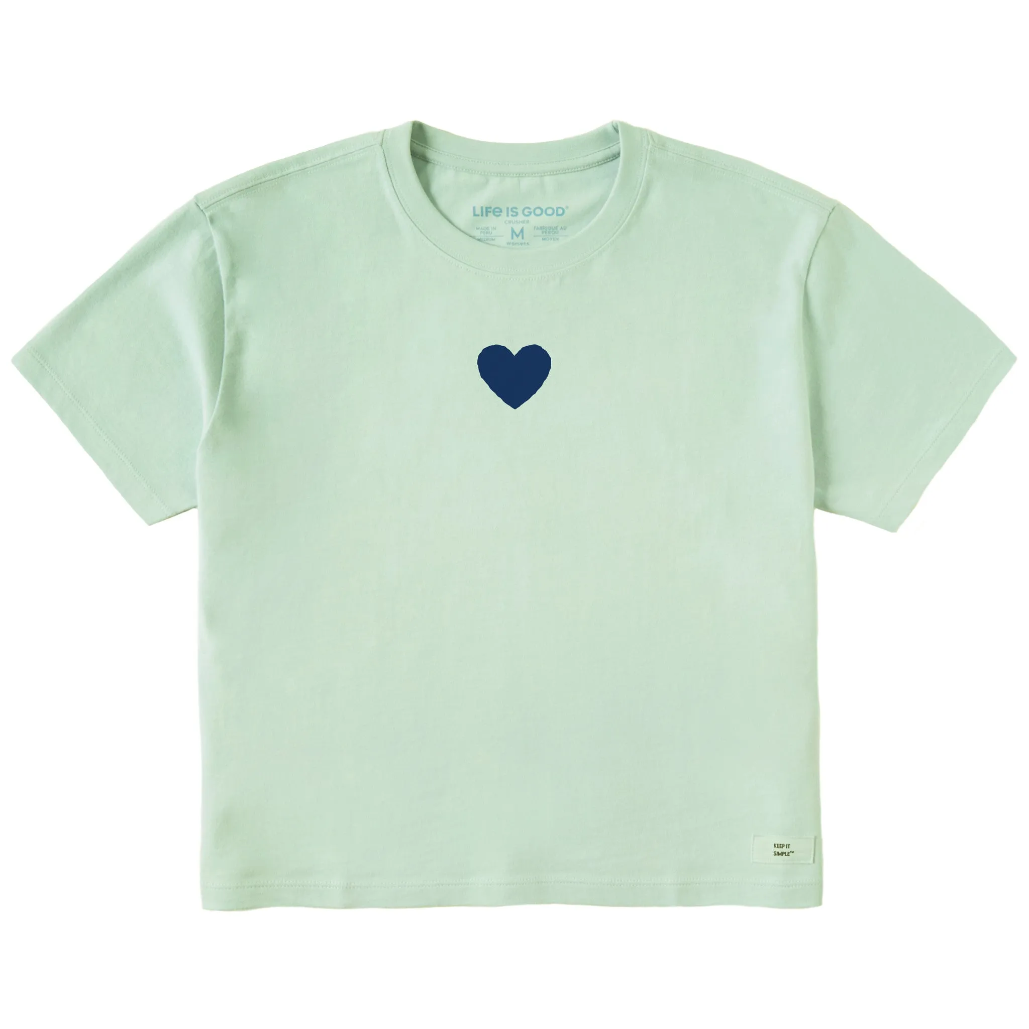 Women's Bert's Heart Short Sleeve Crusher Boxy Tee Life is Good