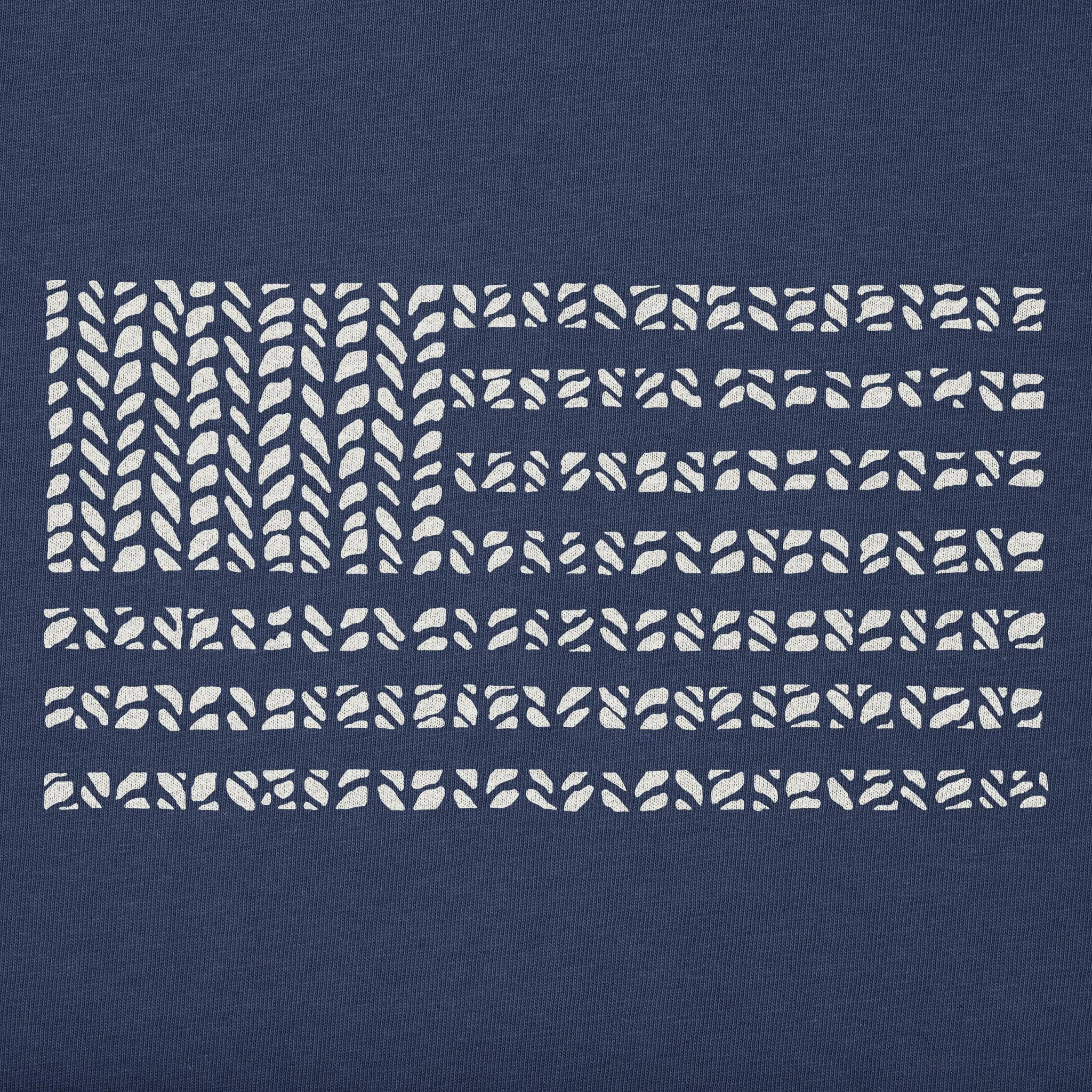 Women's Bert's Herringbone Flag Short Sleeve Crusher Boxy Tee Life is Good