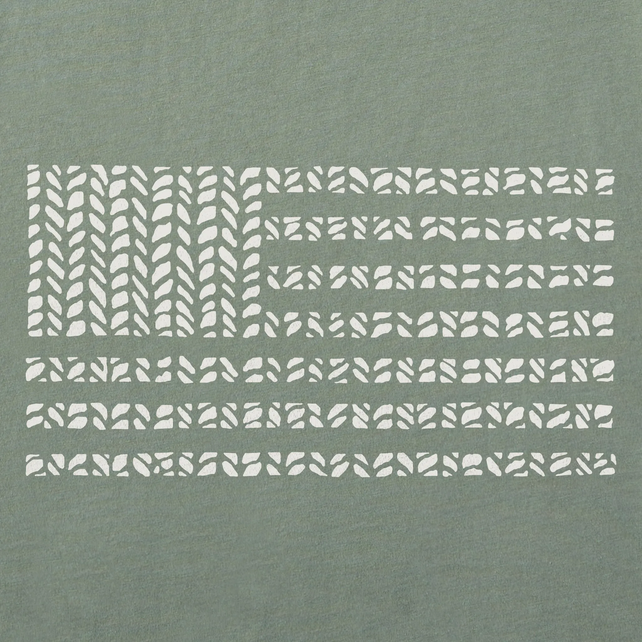 Women's Bert's Herringbone Flag Short Sleeve Crusher Boxy Tee Life is Good