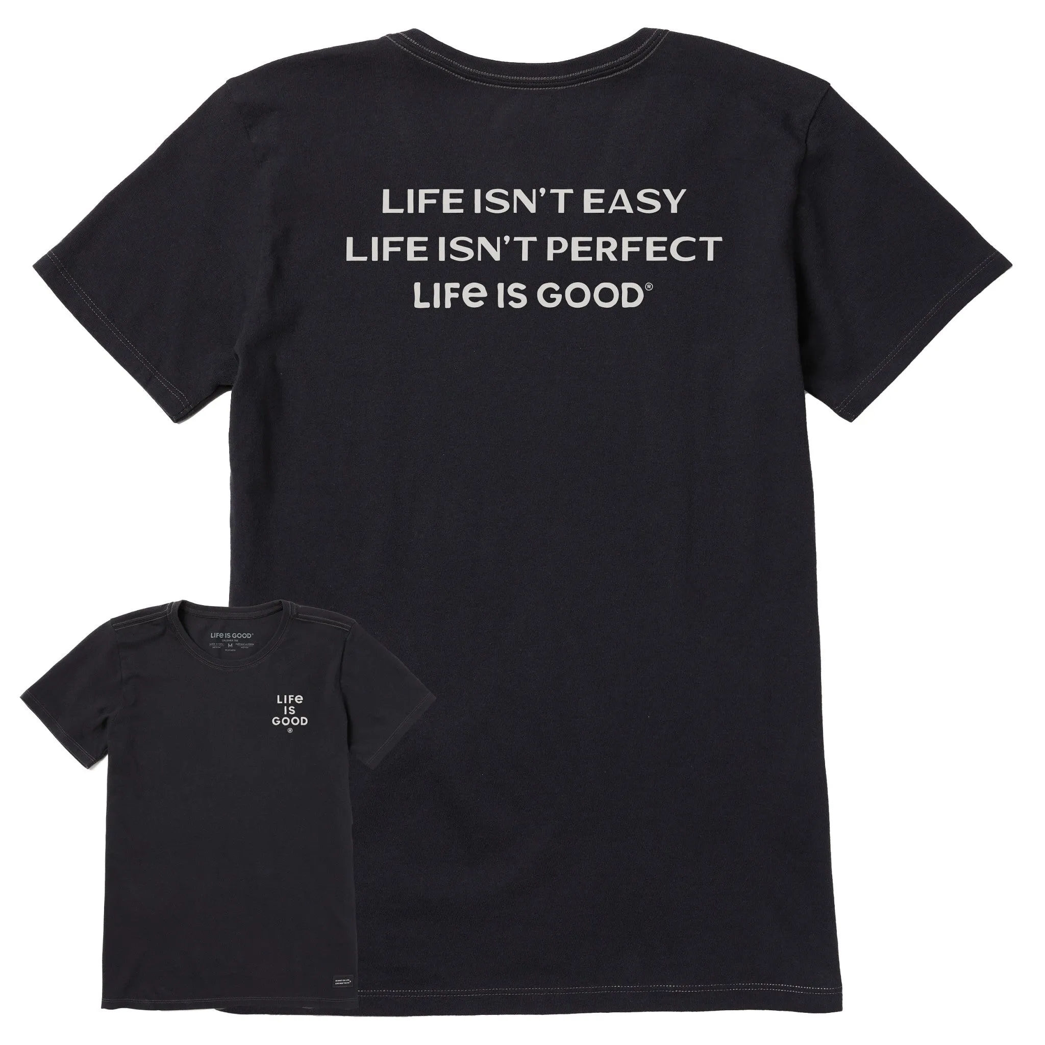 Women's Bert's Life isn't Easy Short Sleeve Crusher Tee Life is Good