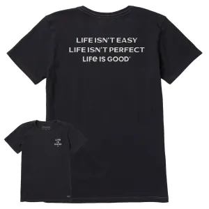 Women's Bert's Life isn't Easy Short Sleeve Crusher Tee Life is Good