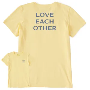 Women's Bert's Love Each Other Short Sleeve Crusher Tee Life is Good