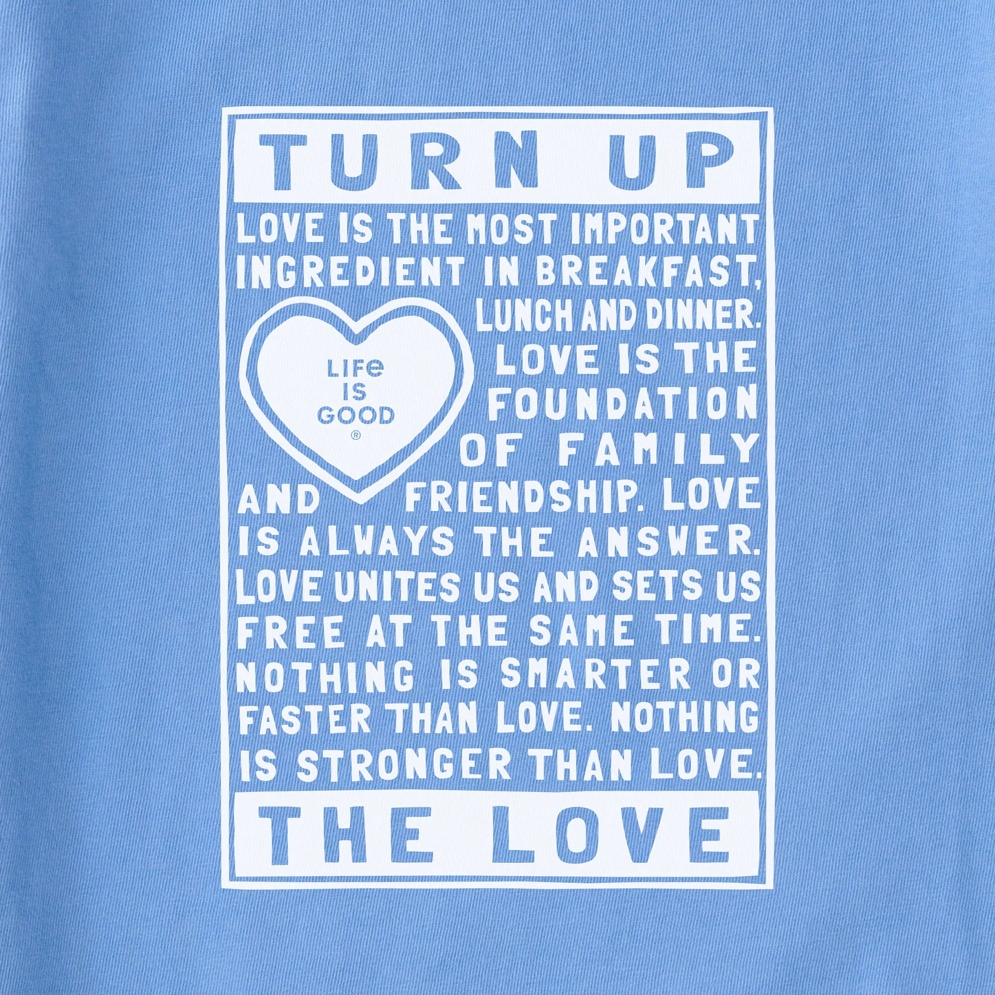 Women's Berts Love Manifesto Short Sleeve Crusher Tee Life is Good