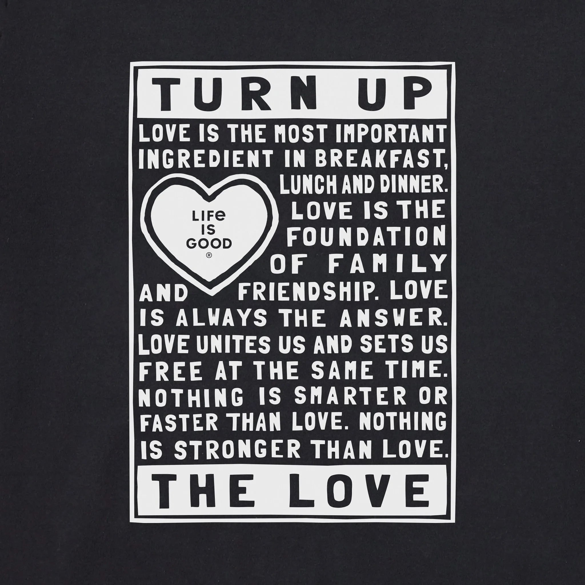 Women's Berts Love Manifesto Short Sleeve Crusher Tee Life is Good