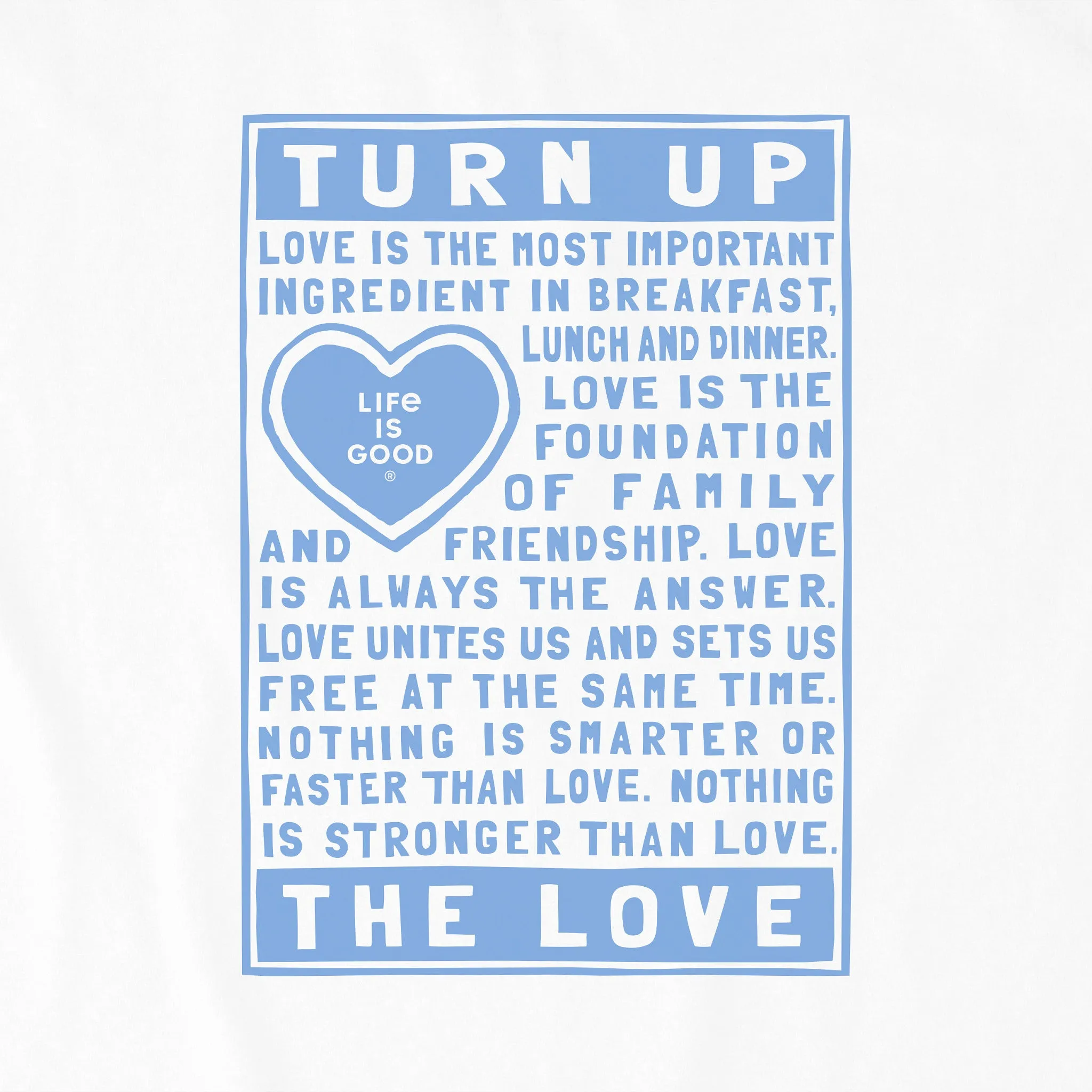 Women's Berts Love Manifesto Short Sleeve Crusher Tee Life is Good