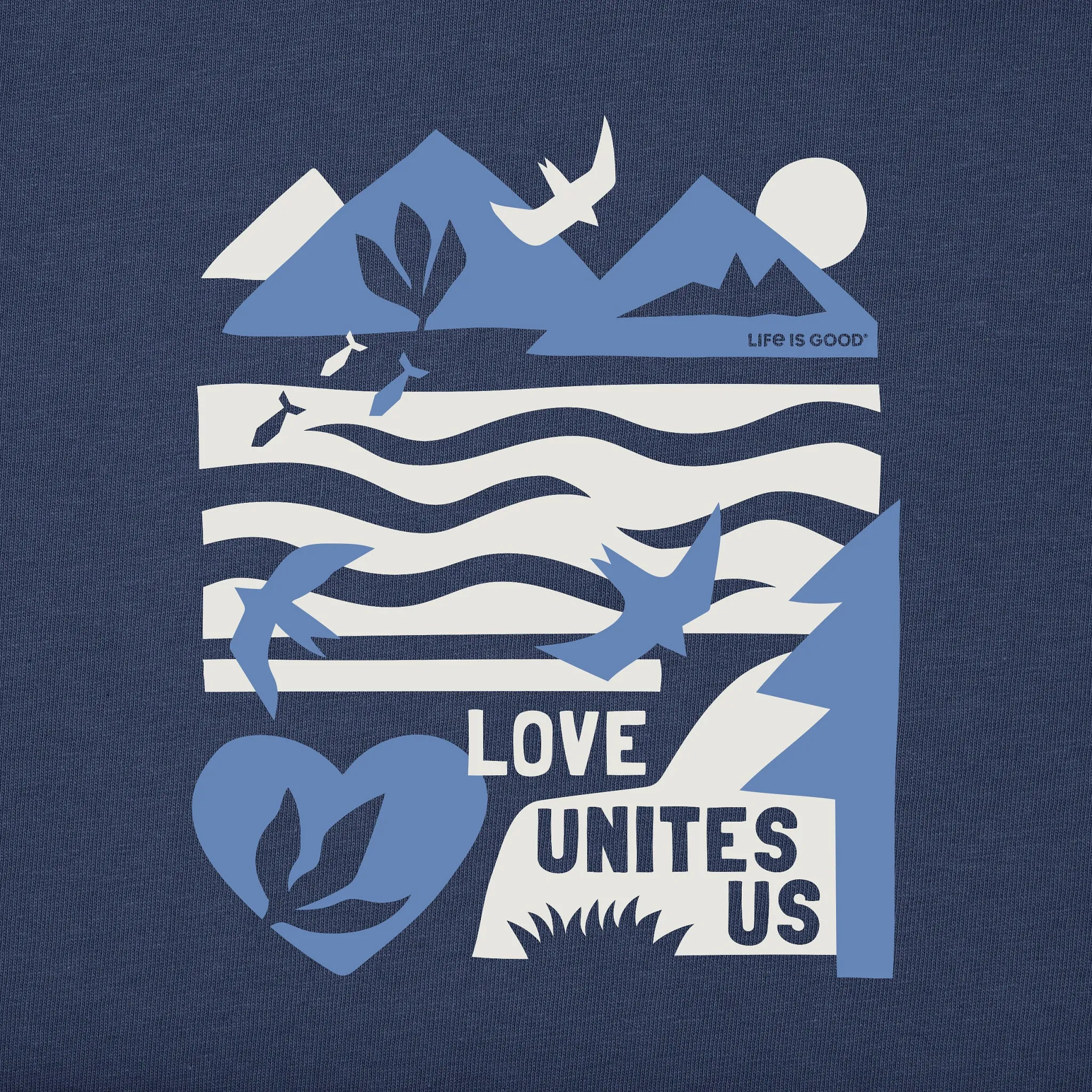 Women's Bert's Lovescape Medley Short Sleeve Crusher Tee Life is Good