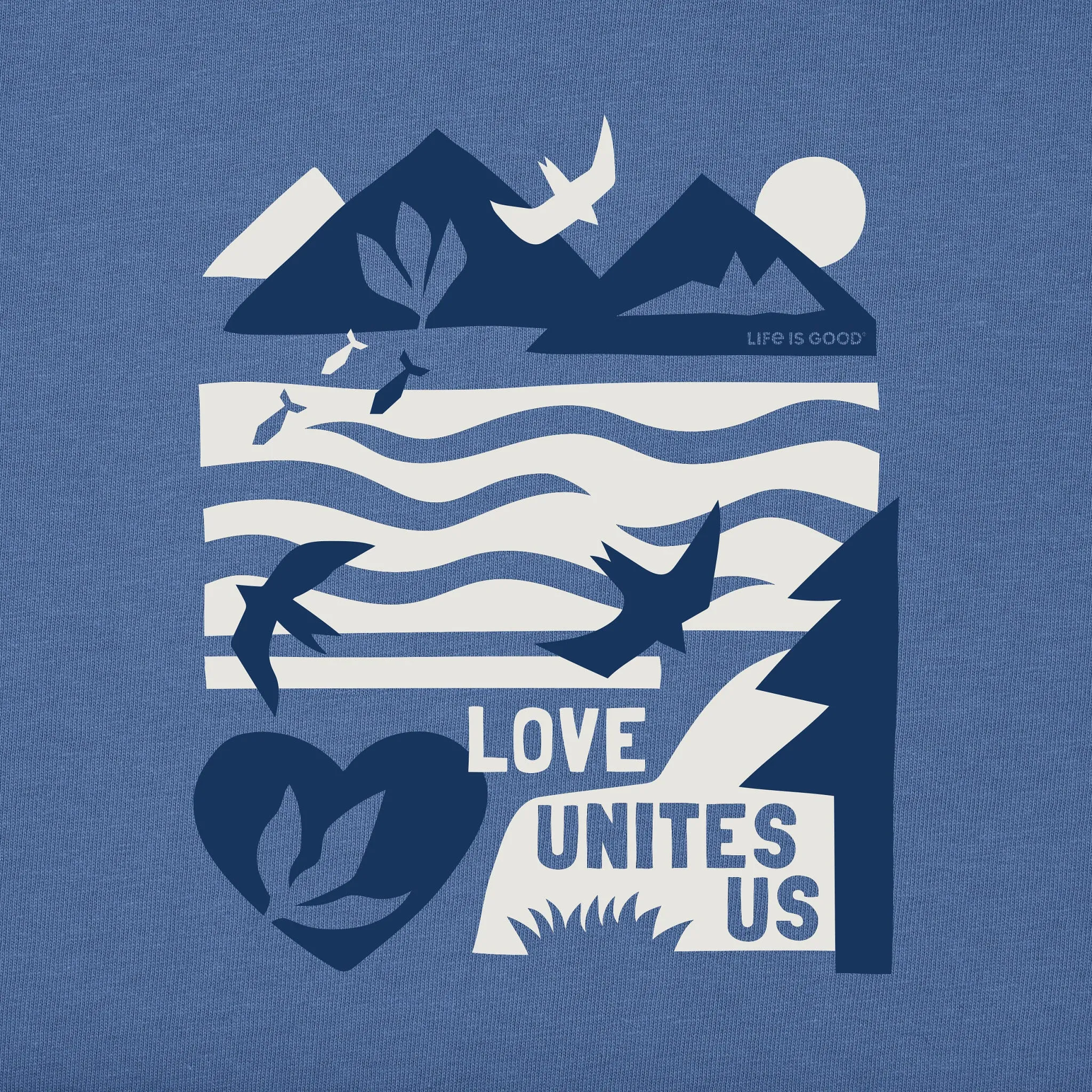 Women's Bert's Lovescape Medley Short Sleeve Crusher Tee Life is Good