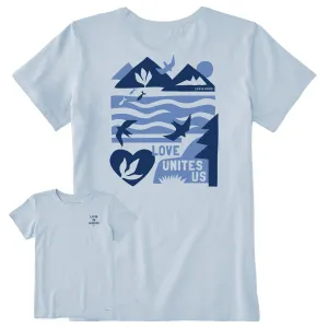 Women's Bert's Lovescape Medley Short Sleeve Crusher Tee Life is Good