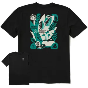 Women's Bert's Rainforest Medley Short Sleeve Crusher Tee Life is Good