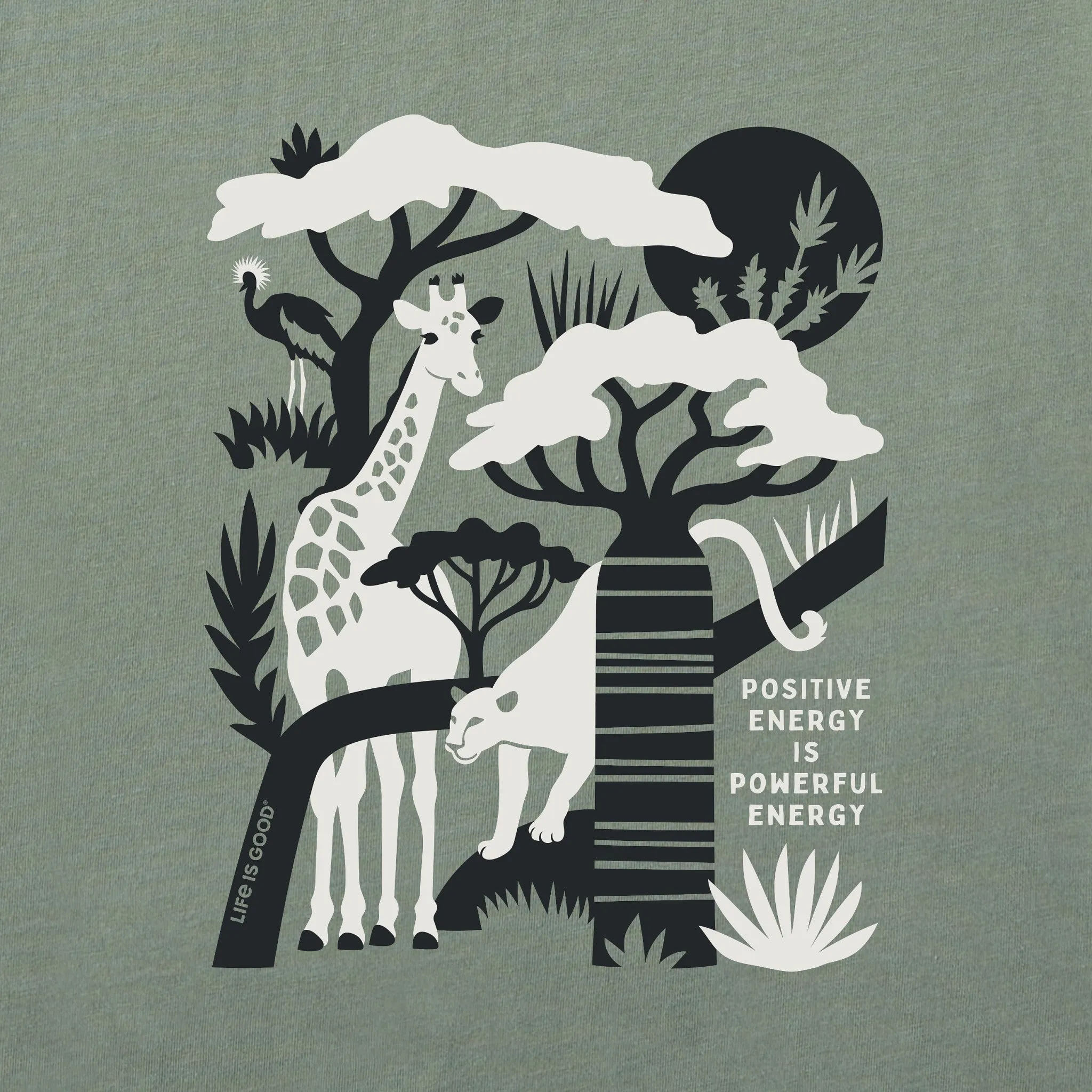 Women's Bert's Safari Medley Short Sleeve Crusher Tee Life is Good