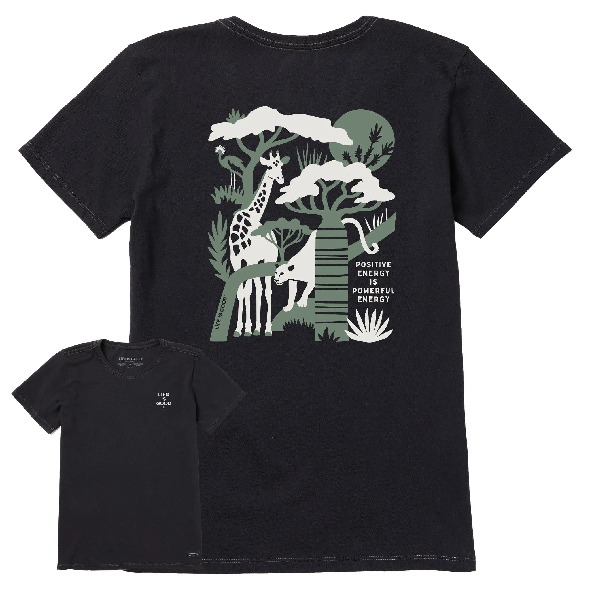 Women's Bert's Safari Medley Short Sleeve Crusher Tee Life is Good
