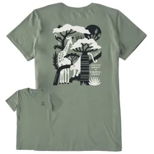 Women's Bert's Safari Medley Short Sleeve Crusher Tee Life is Good