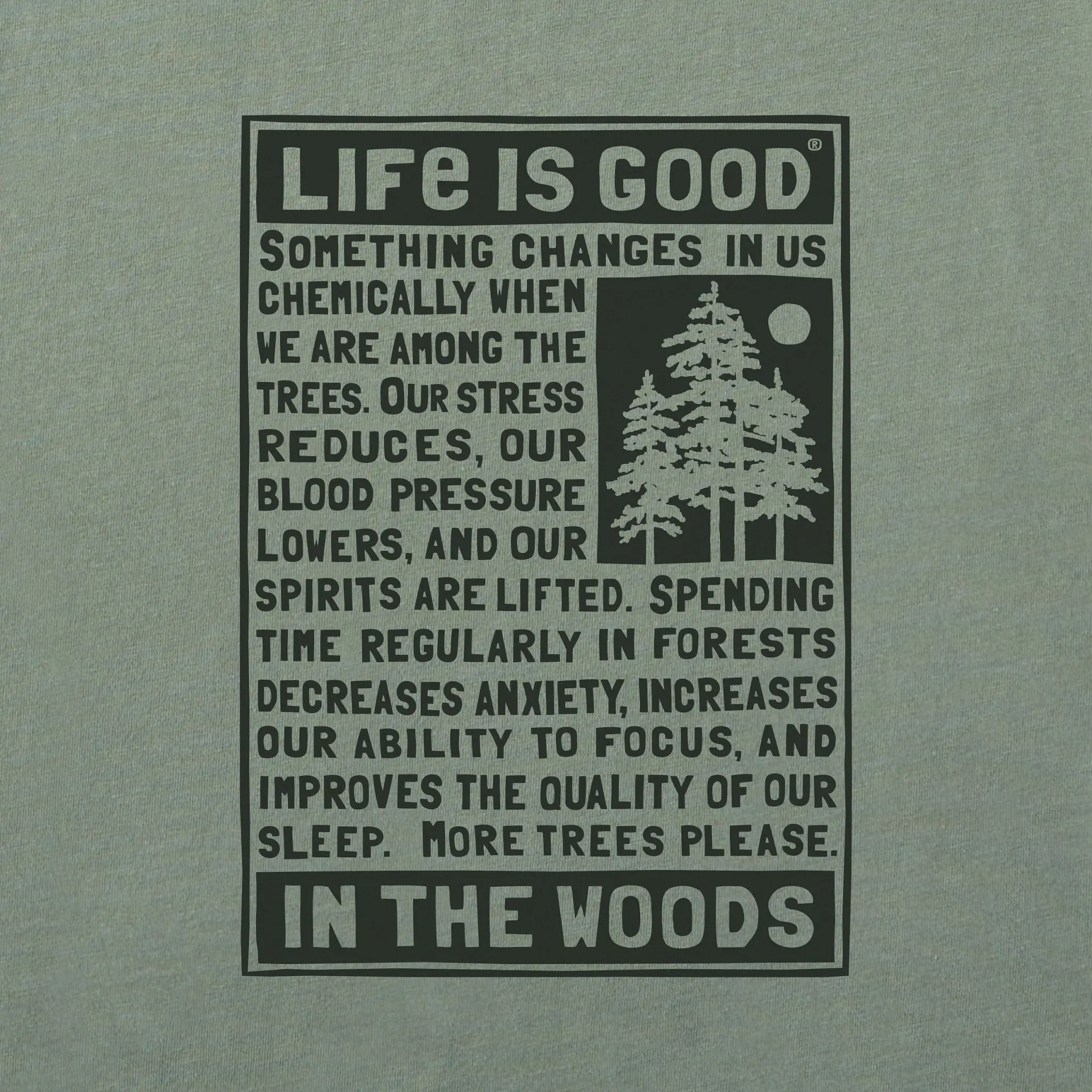 Women's Berts Tree Manifesto Short Sleeve Crusher Tee Life is Good
