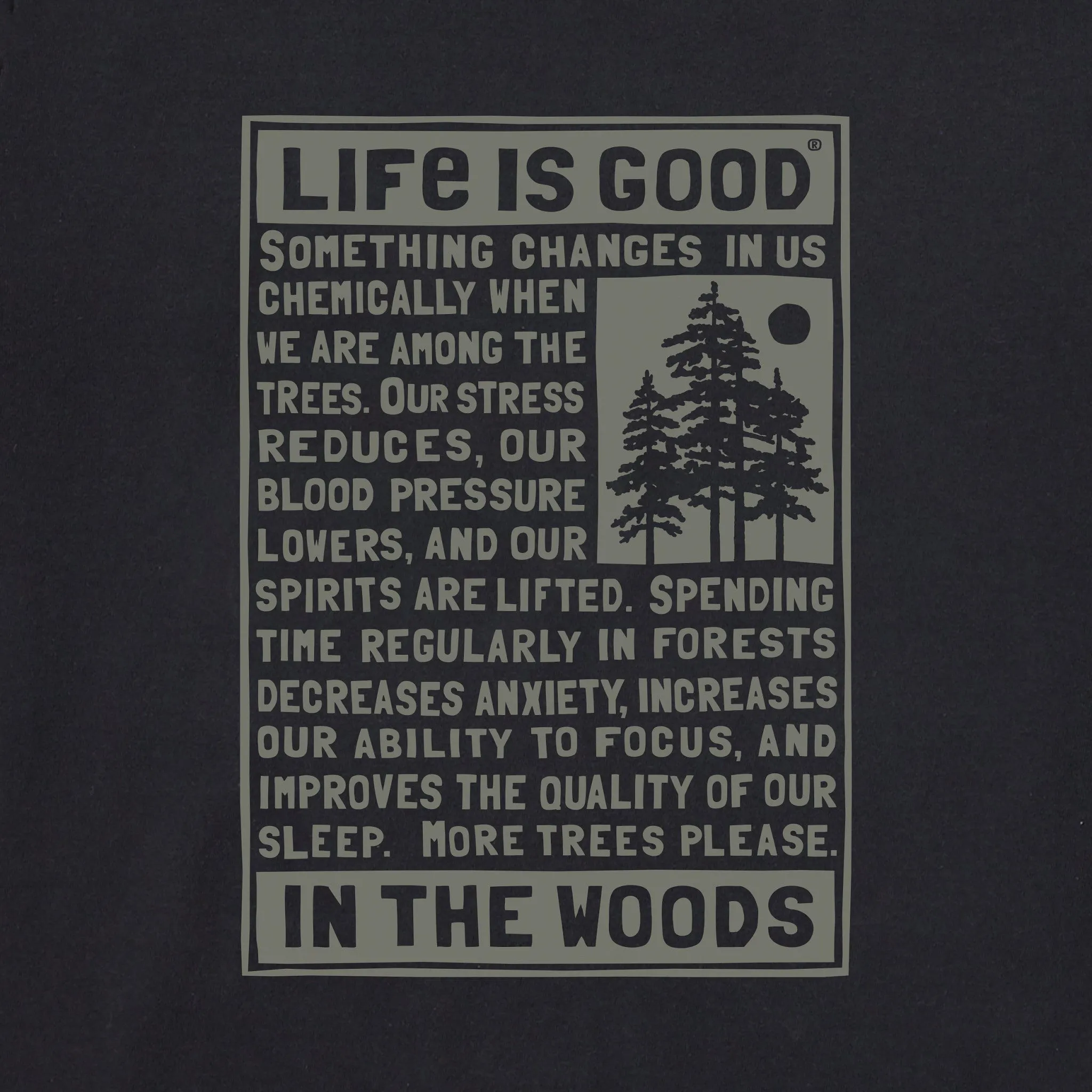 Women's Berts Tree Manifesto Short Sleeve Crusher Tee Life is Good