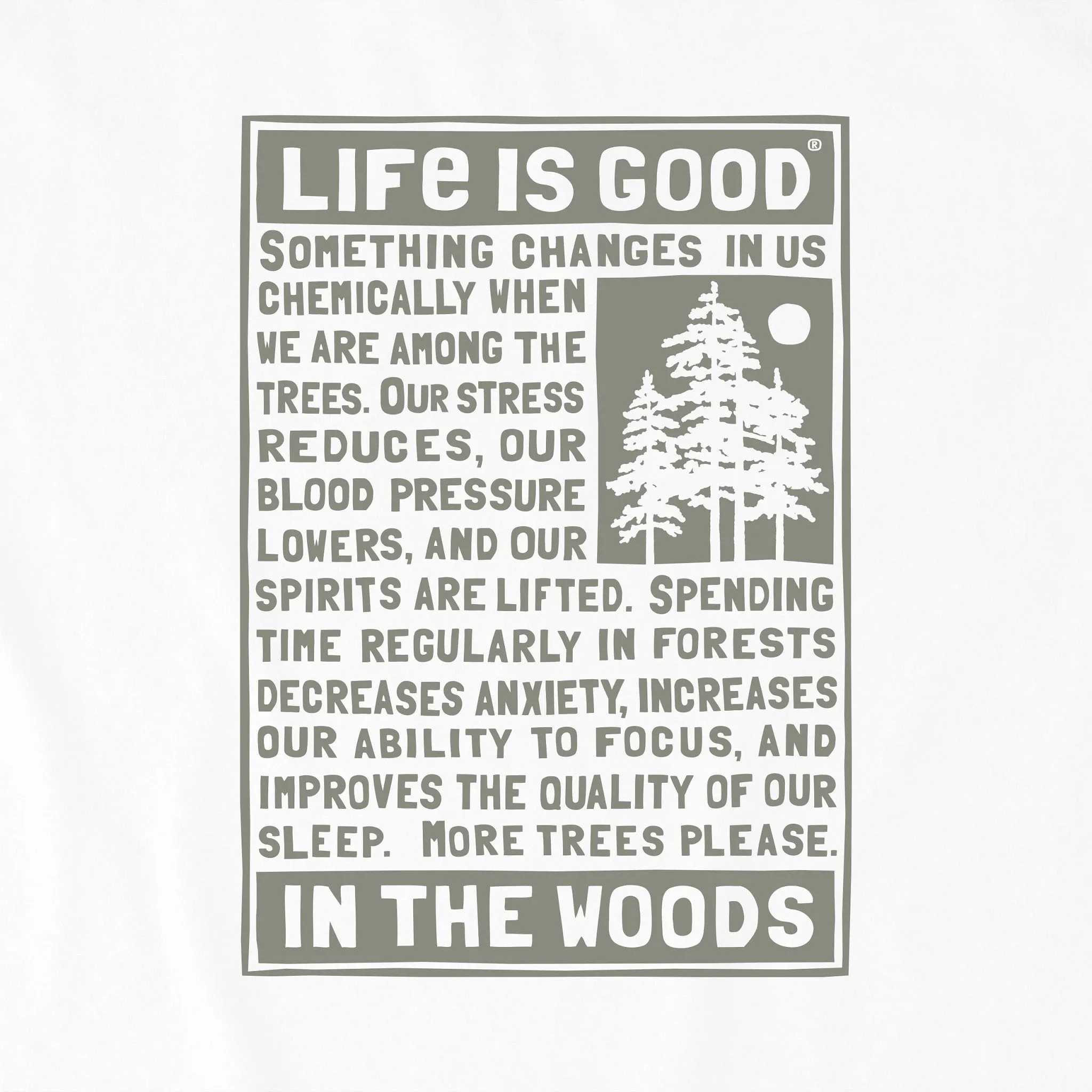 Women's Berts Tree Manifesto Short Sleeve Crusher Tee Life is Good