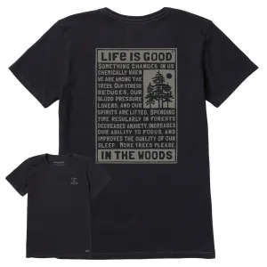 Women's Berts Tree Manifesto Short Sleeve Crusher Tee Life is Good