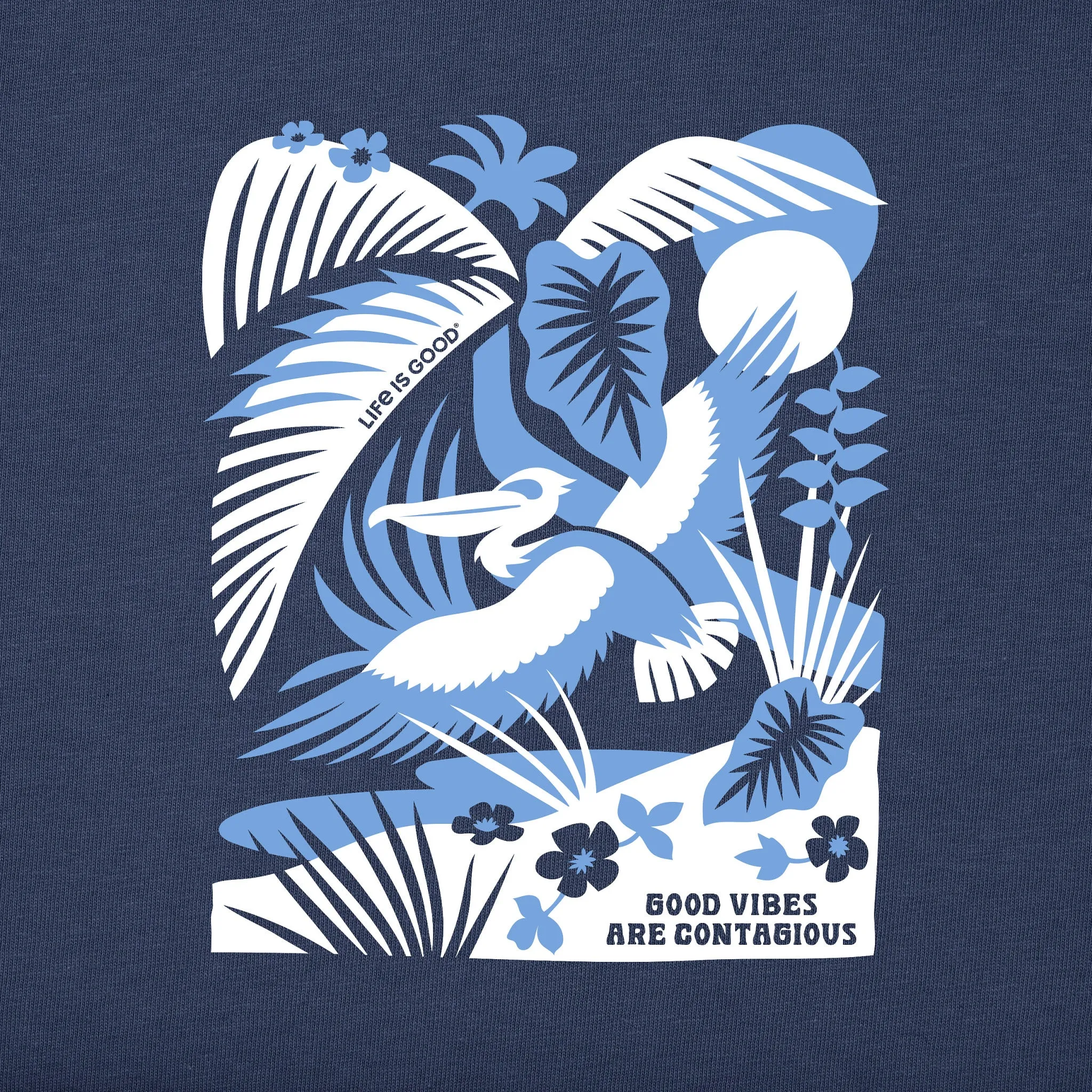 Women's Bert's Tropical Medley Short Sleeve Crusher Tee Life is Good