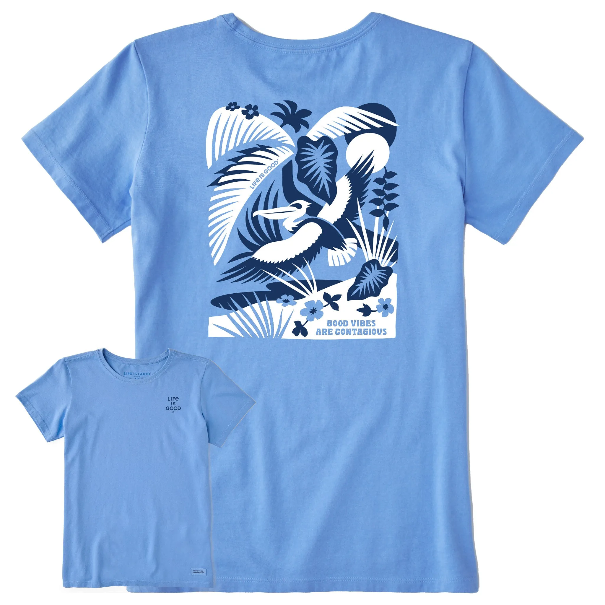 Women's Bert's Tropical Medley Short Sleeve Crusher Tee Life is Good
