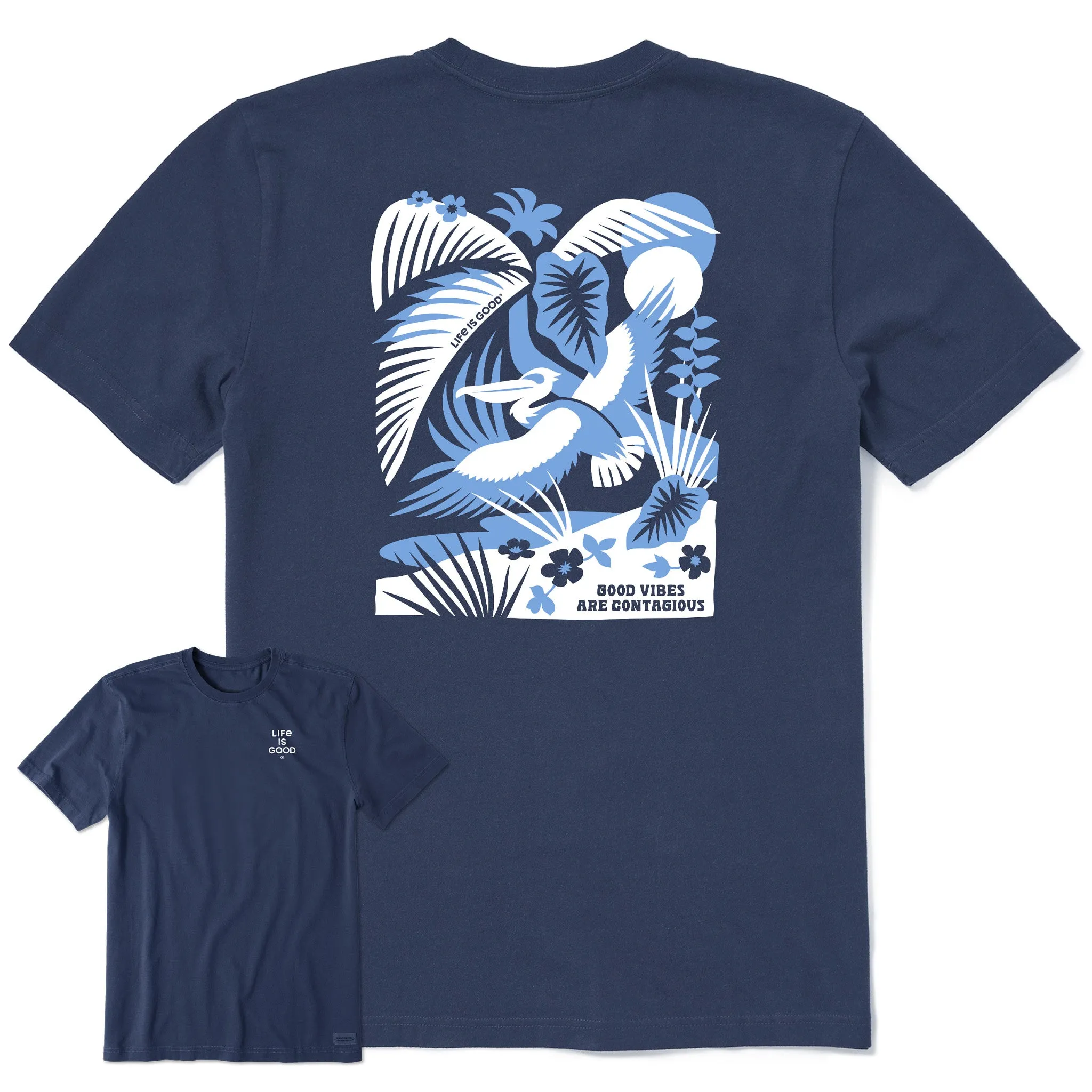 Women's Bert's Tropical Medley Short Sleeve Crusher Tee Life is Good