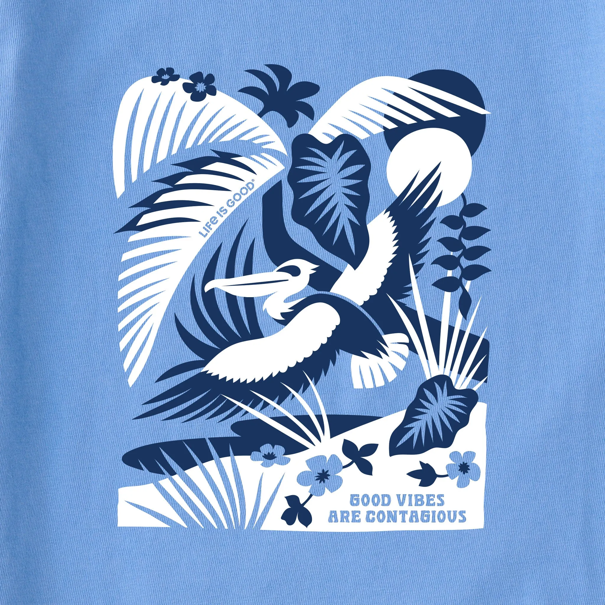 Women's Bert's Tropical Medley Short Sleeve Crusher Tee Life is Good