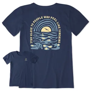 Women's Bert's Waterscape Medley Short Sleeve Crusher Tee Life is Good