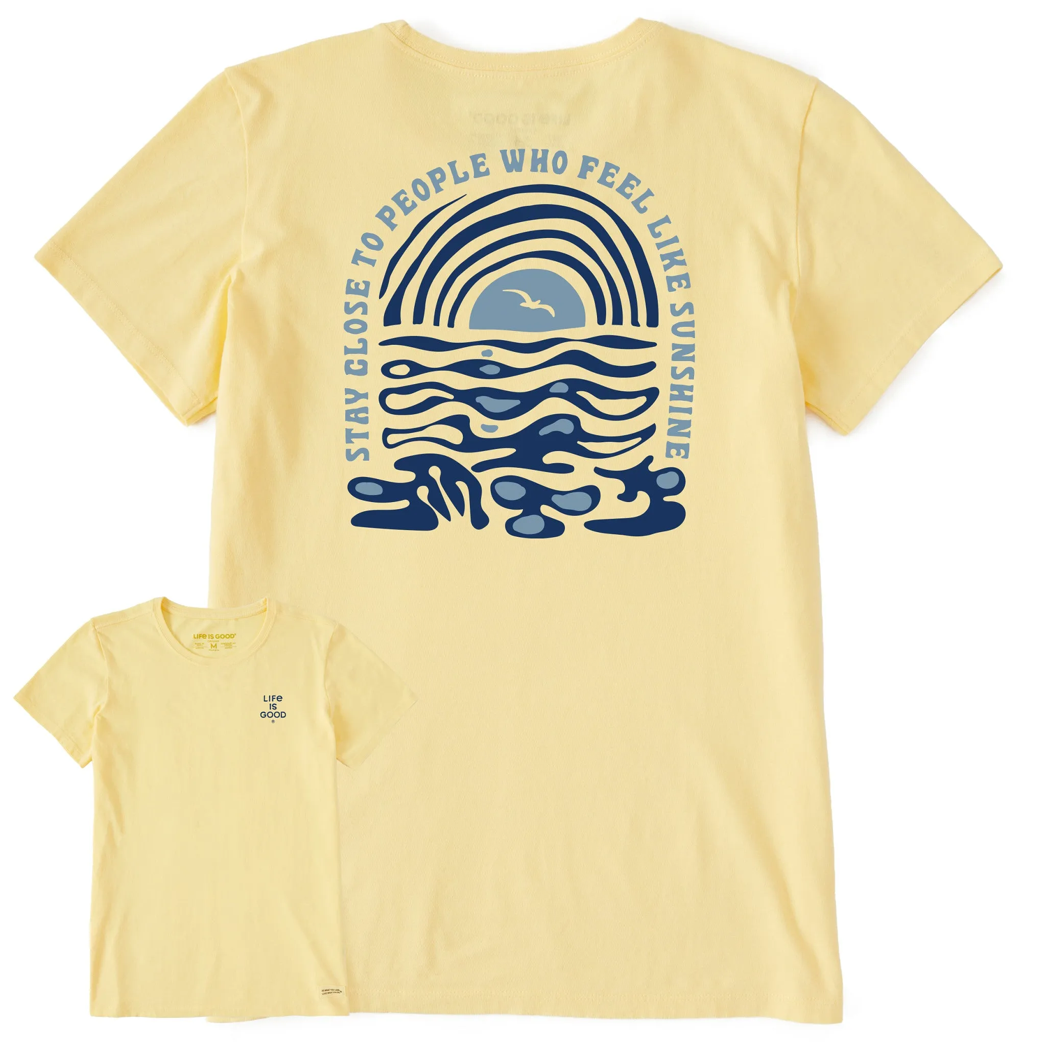 Women's Bert's Waterscape Medley Short Sleeve Crusher Tee Life is Good