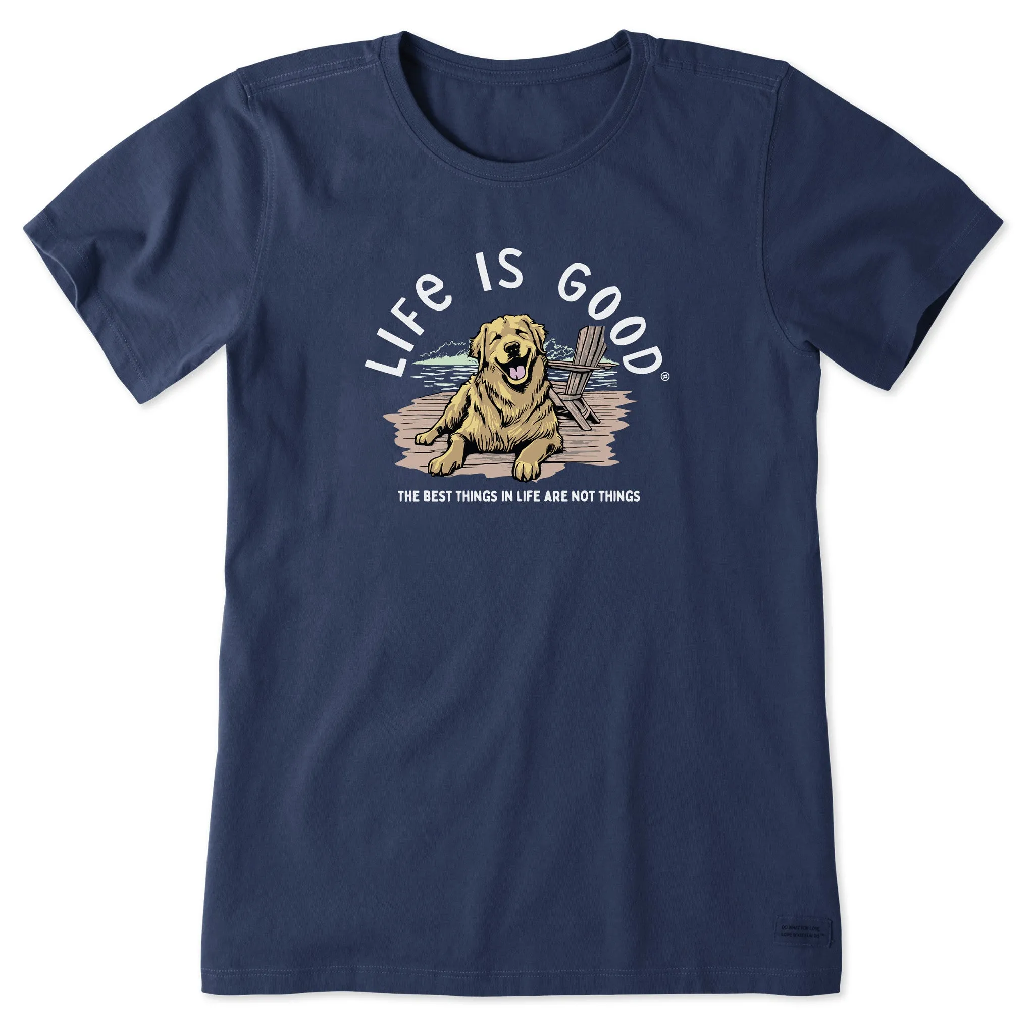 Women's Best Things Golden Dock Short Sleeve Crusher Tee Life is Good