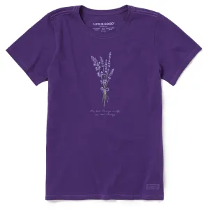 Women's Best Things Lavender Short Sleeve Crusher Tee Life is Good