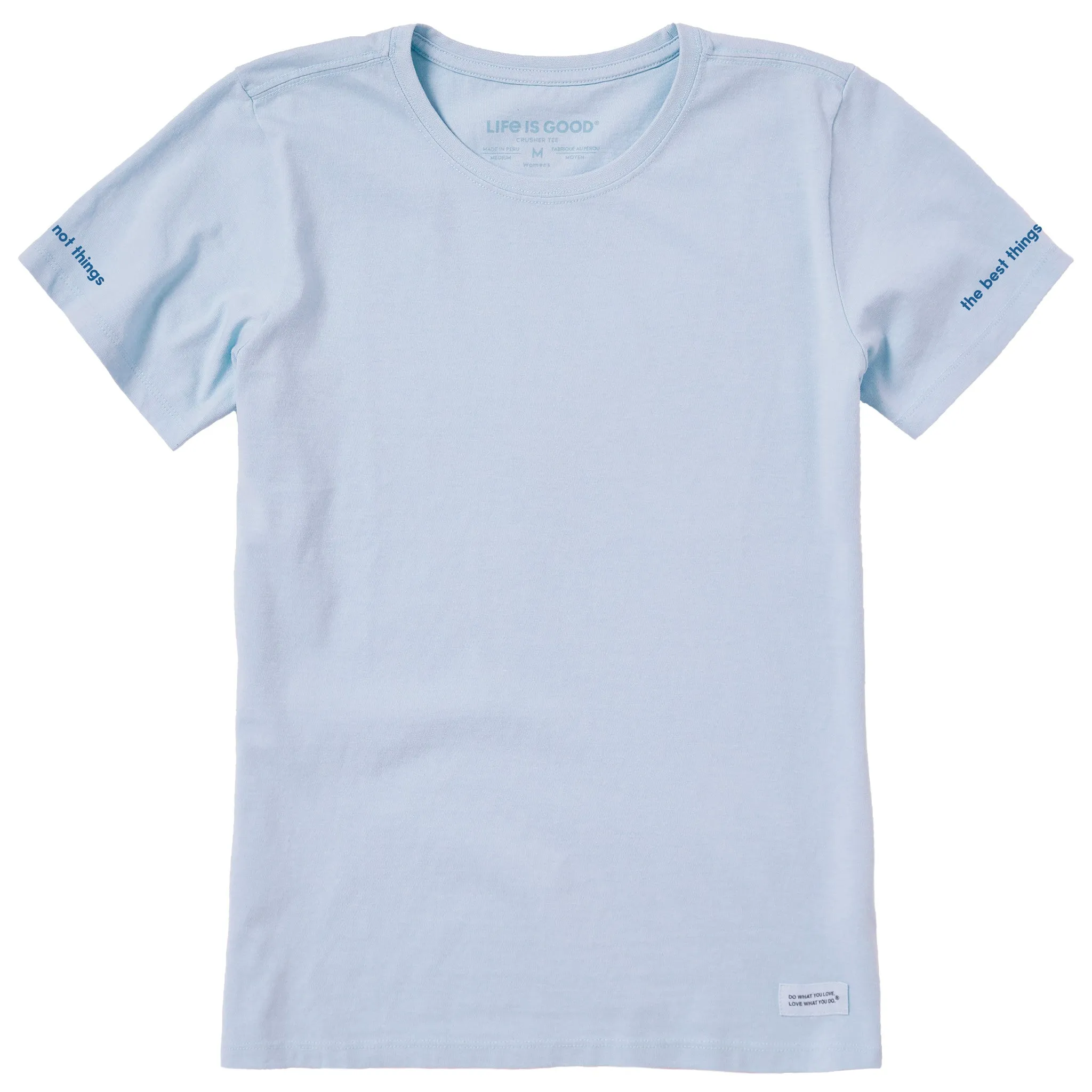 Women's Best Things Message Short Sleeve Crusher Tee Life is Good